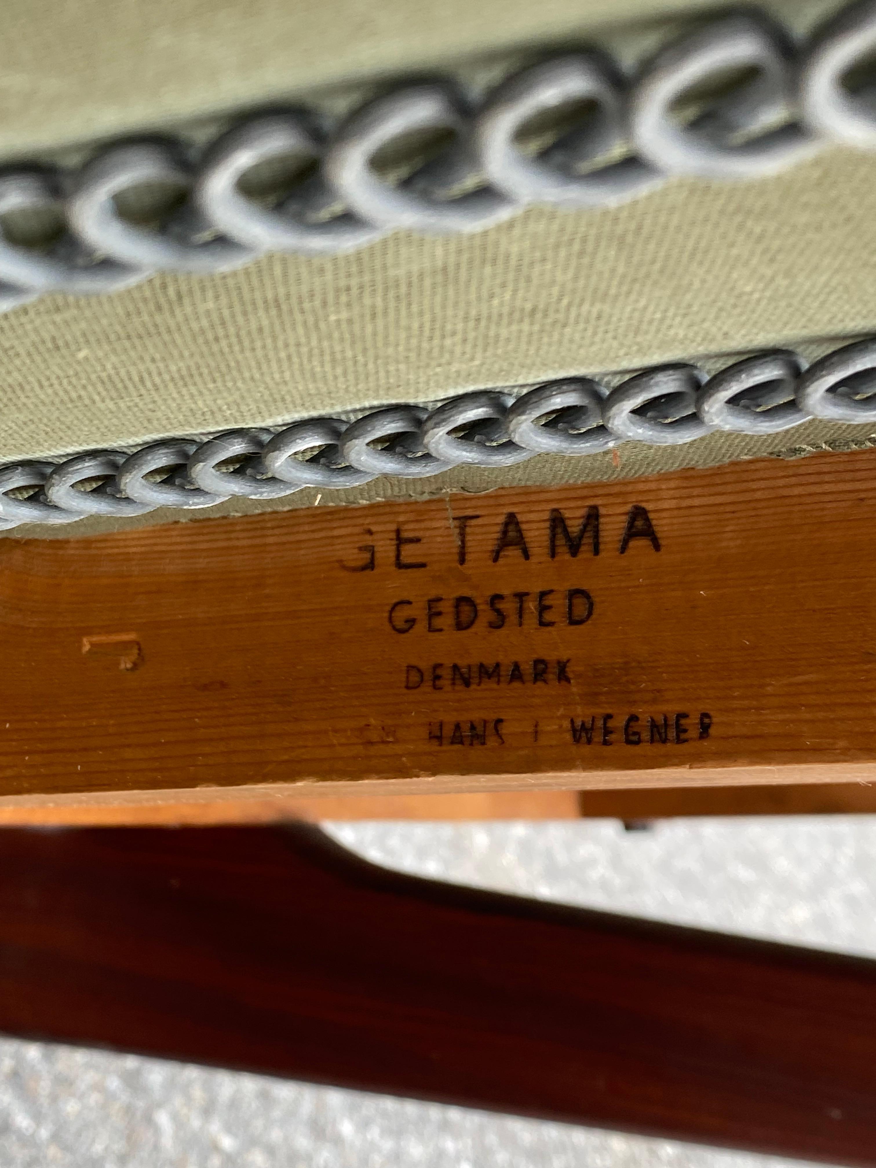 Hans Wegner Getama GE-236 Viersitzer-Sofa aus Teakholz im Angebot 3
