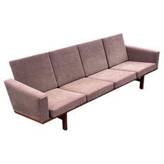 Hans Wegner Getama GE-236 Teak Four Seater Sofa