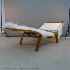 Hans Wegner, Hammock Chaise Longue in Oak, designed 1967, made by Getama 1960s