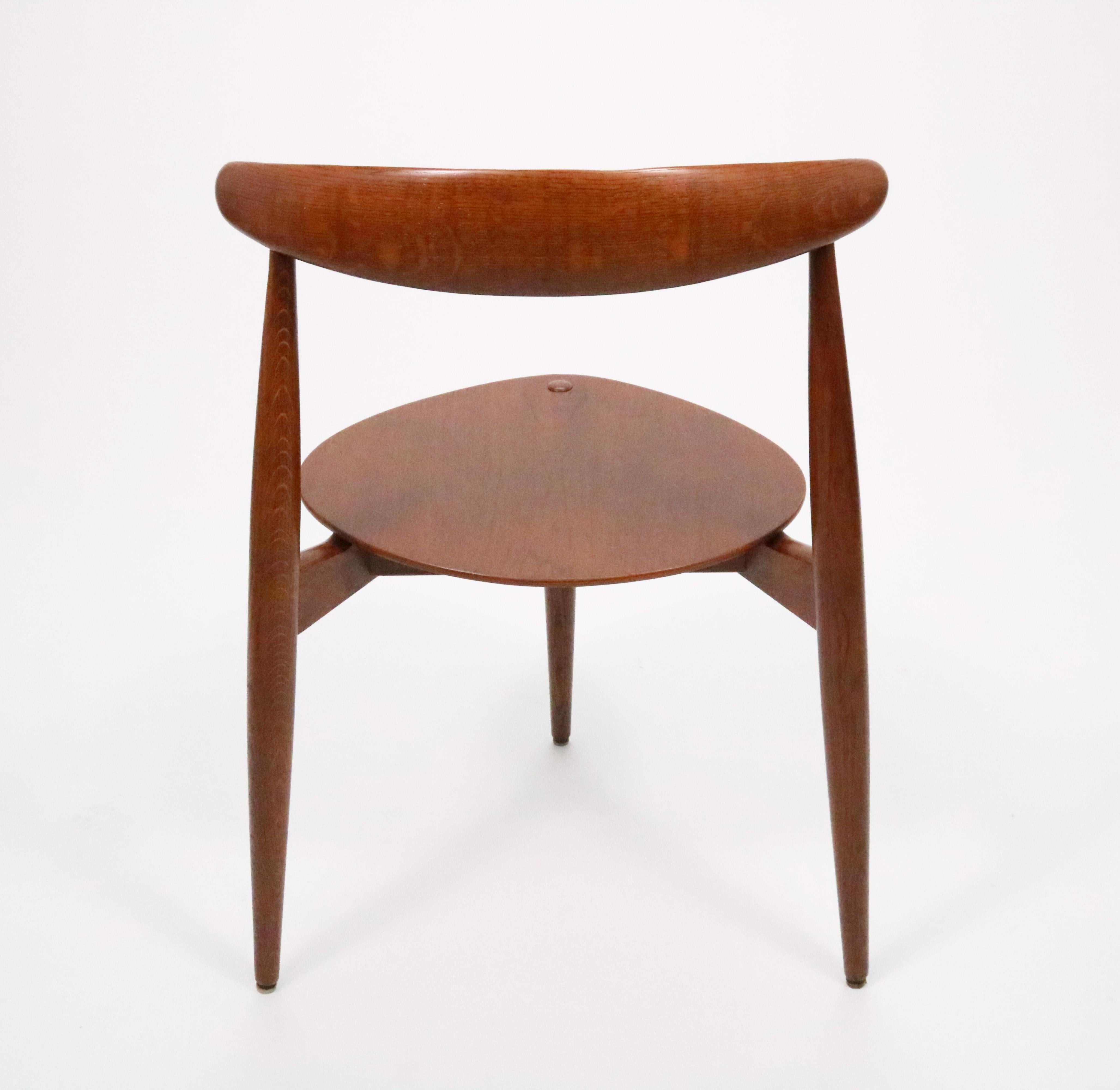 Hans Wegner Heart Dining Set For Fritz Hansen in Teak 11