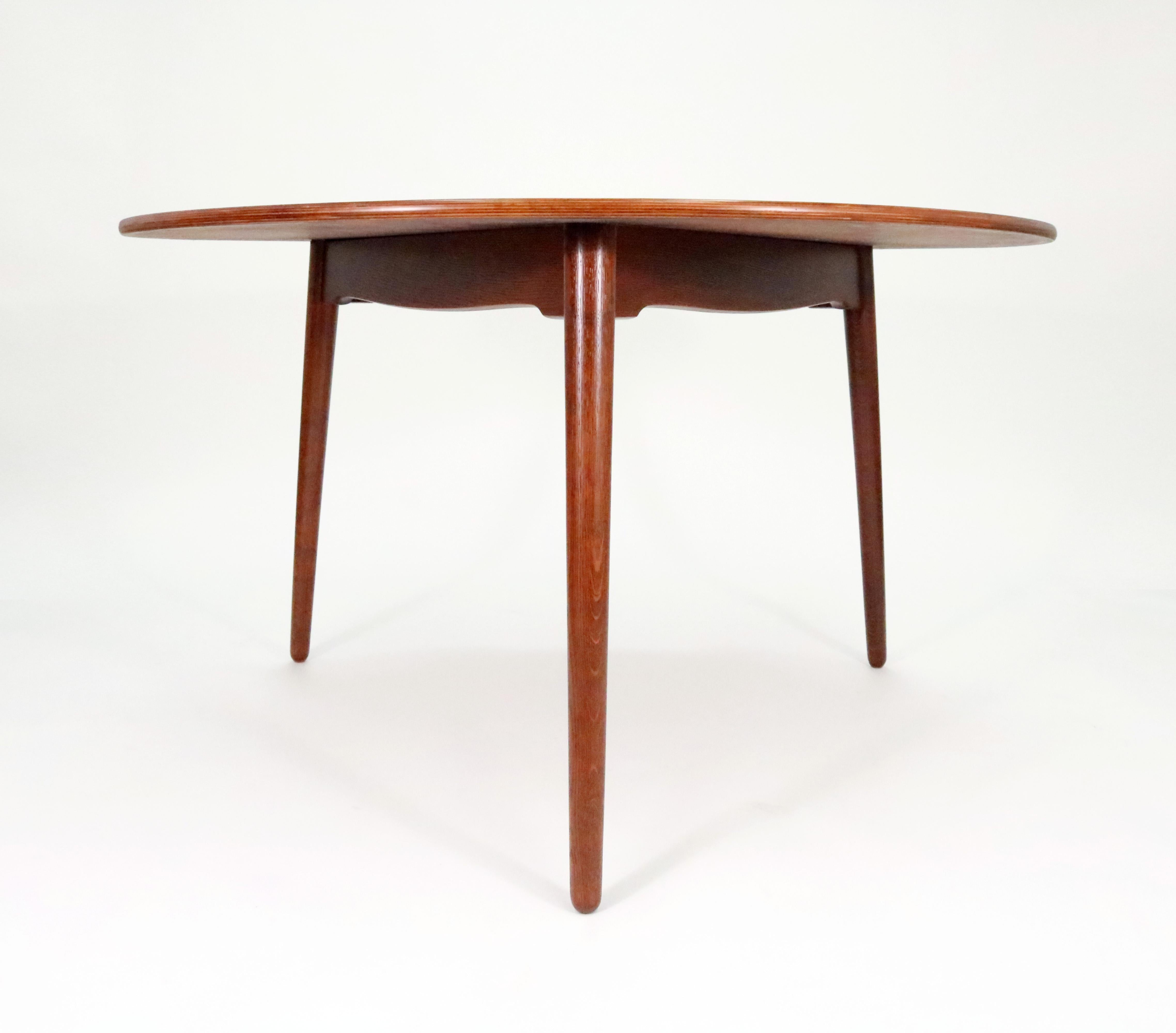 Mid-20th Century Hans Wegner Heart Dining Set For Fritz Hansen in Teak