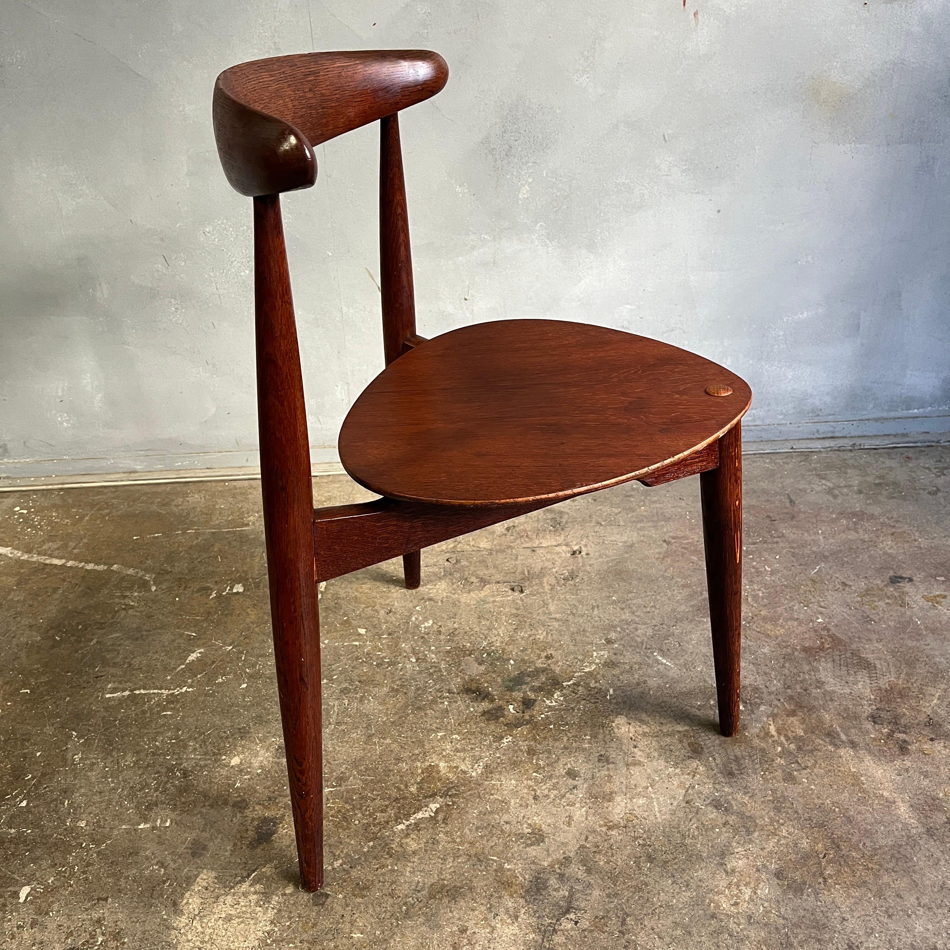 Hans Wegner Heart FH4103 Chair for Fritz Hansen In Good Condition In BROOKLYN, NY
