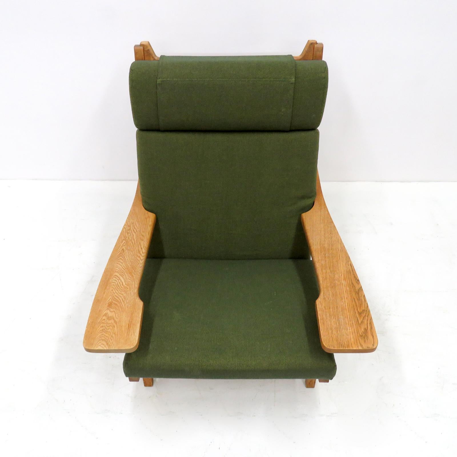 Mid-Century Modern Hans Wegner High Back Lounge Chair, Model GE-375, 1960