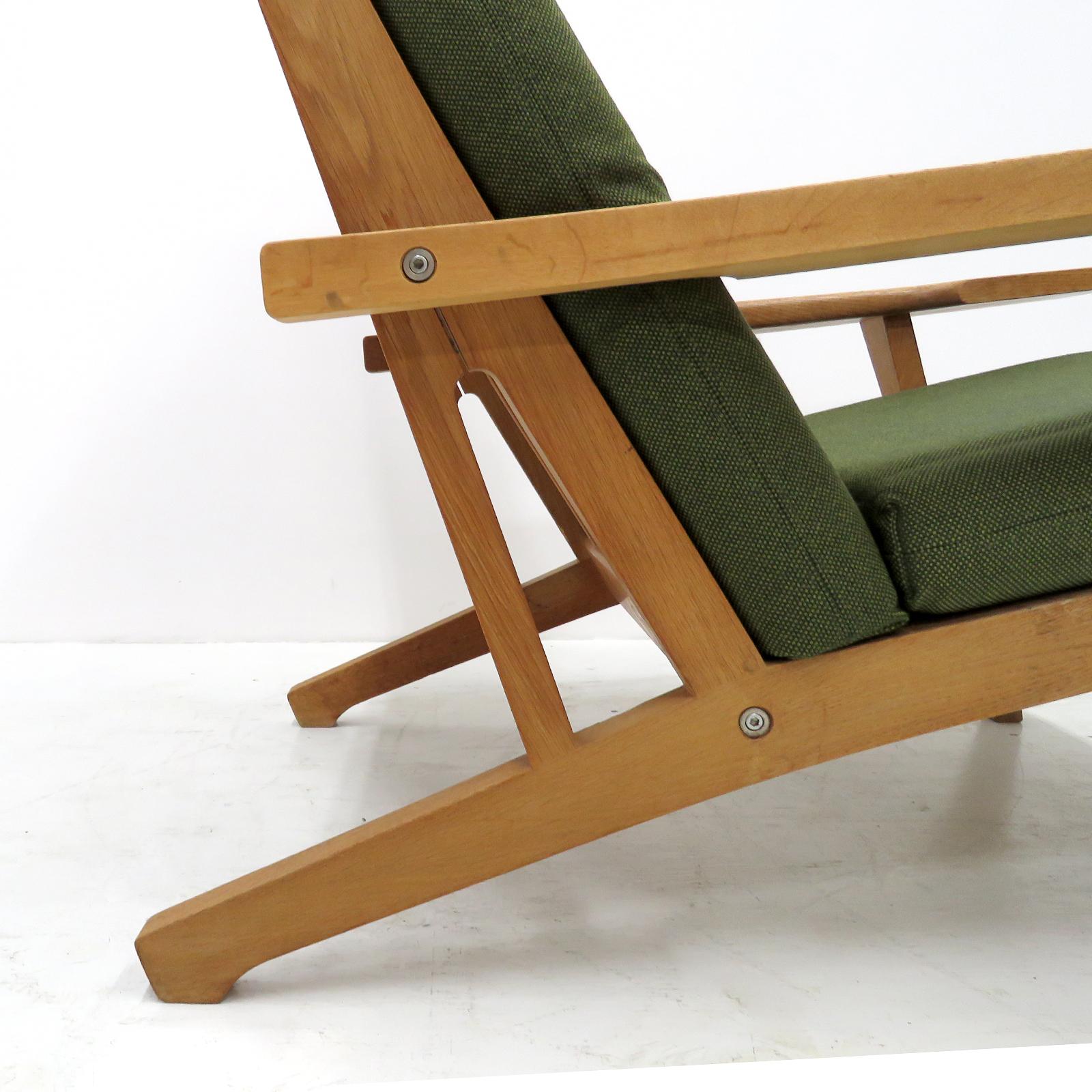 Mid-20th Century Hans Wegner High Back Lounge Chair, Model GE-375, 1960