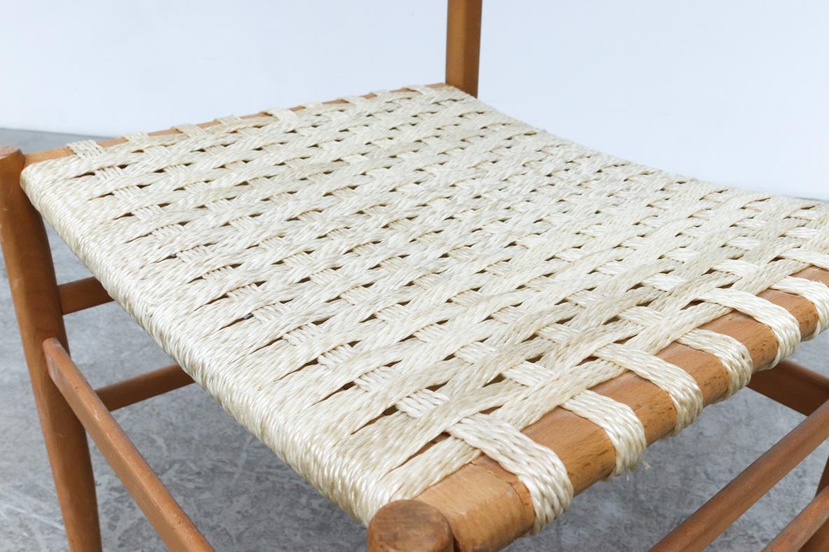 Hans Wegner Inspired Danish Blonde Dining Chairs from a Dutch Church For Sale 6