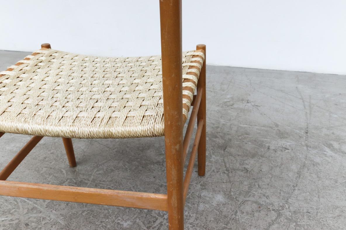 Hans Wegner Inspired Danish Blonde Dining Chairs from a Dutch Church For Sale 9