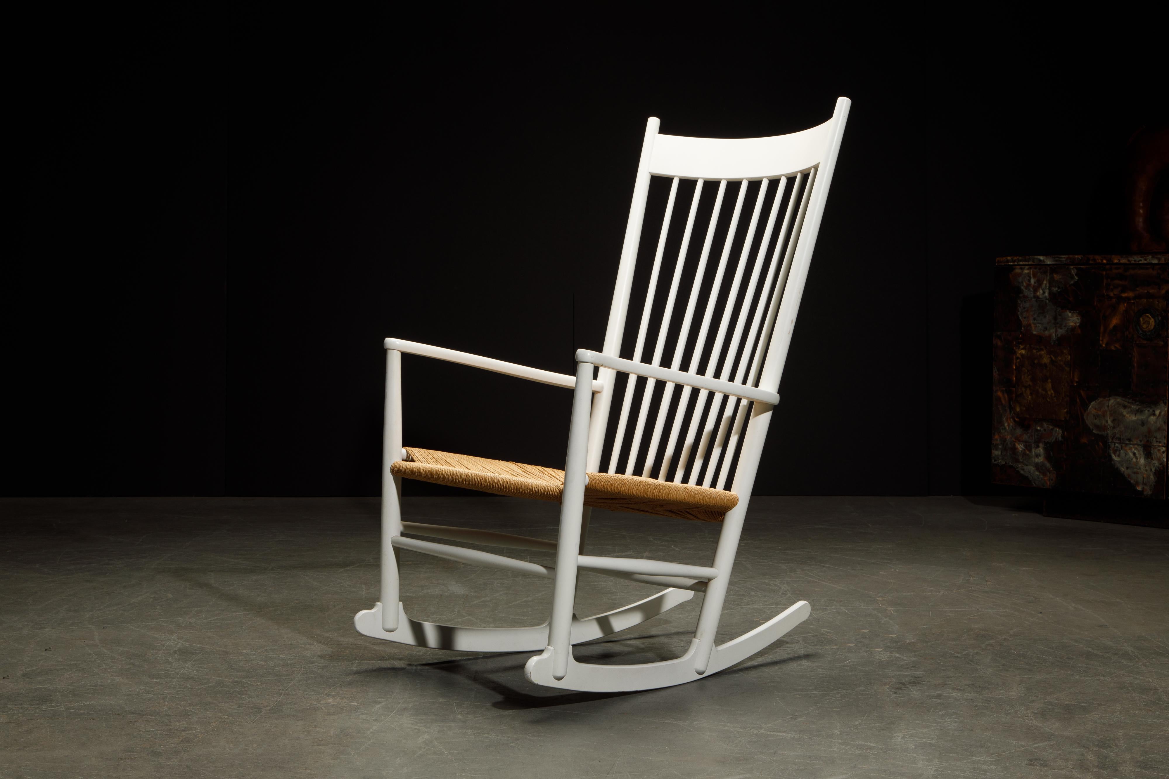 Hans Wegner 'J-16' Rocking Chair for Fredericia, Signed & Dated 2