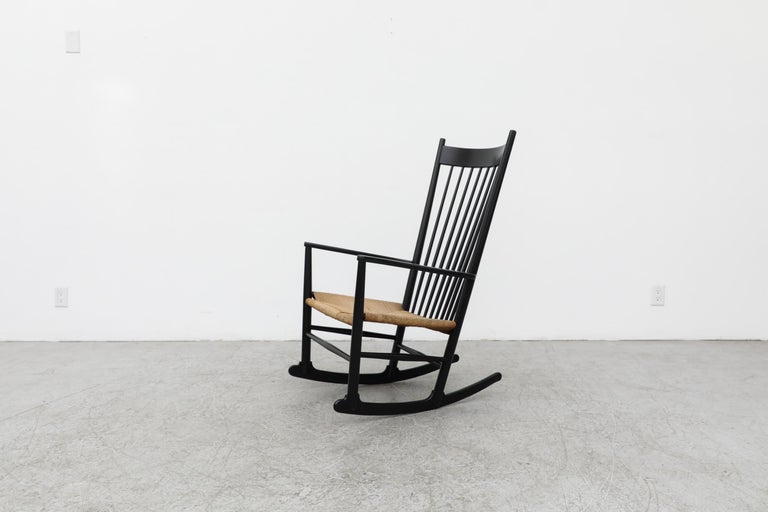 Mid-Century Modern Hans Wegner J16 Rocking Chair for FDB Mobler, Denmark 1962 For Sale