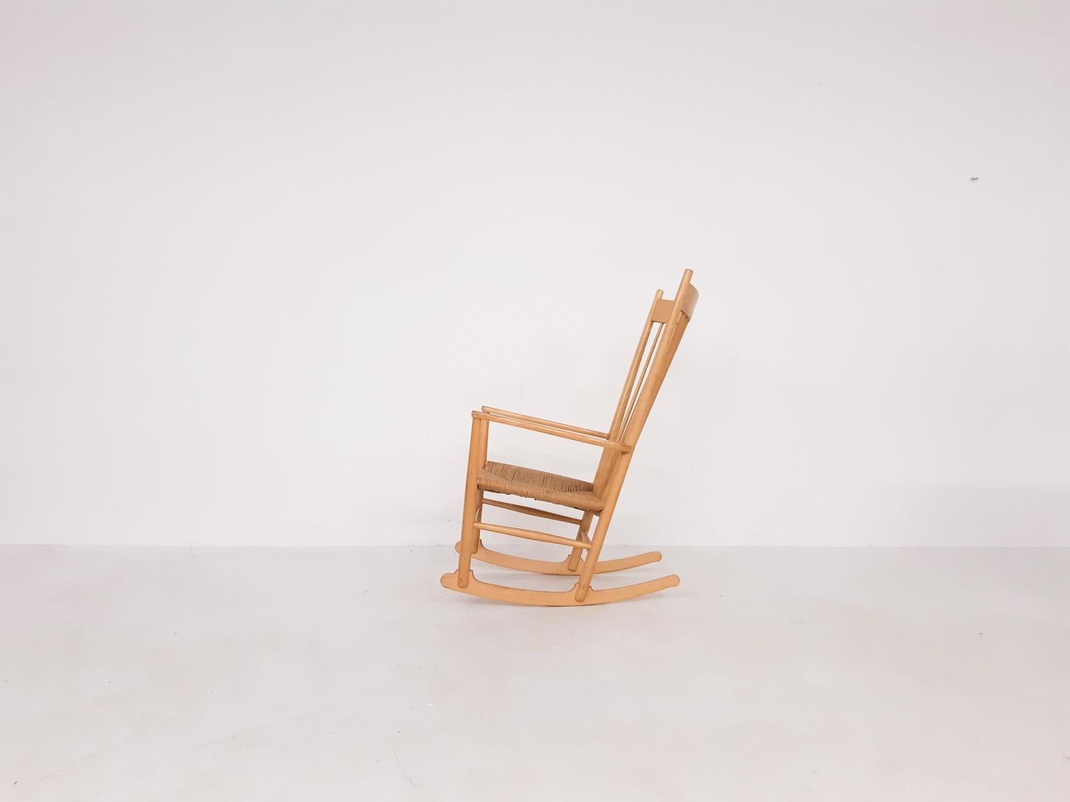 Danish Hans Wegner J16 Rocking Chair for Fredericia, Denmark, 1944