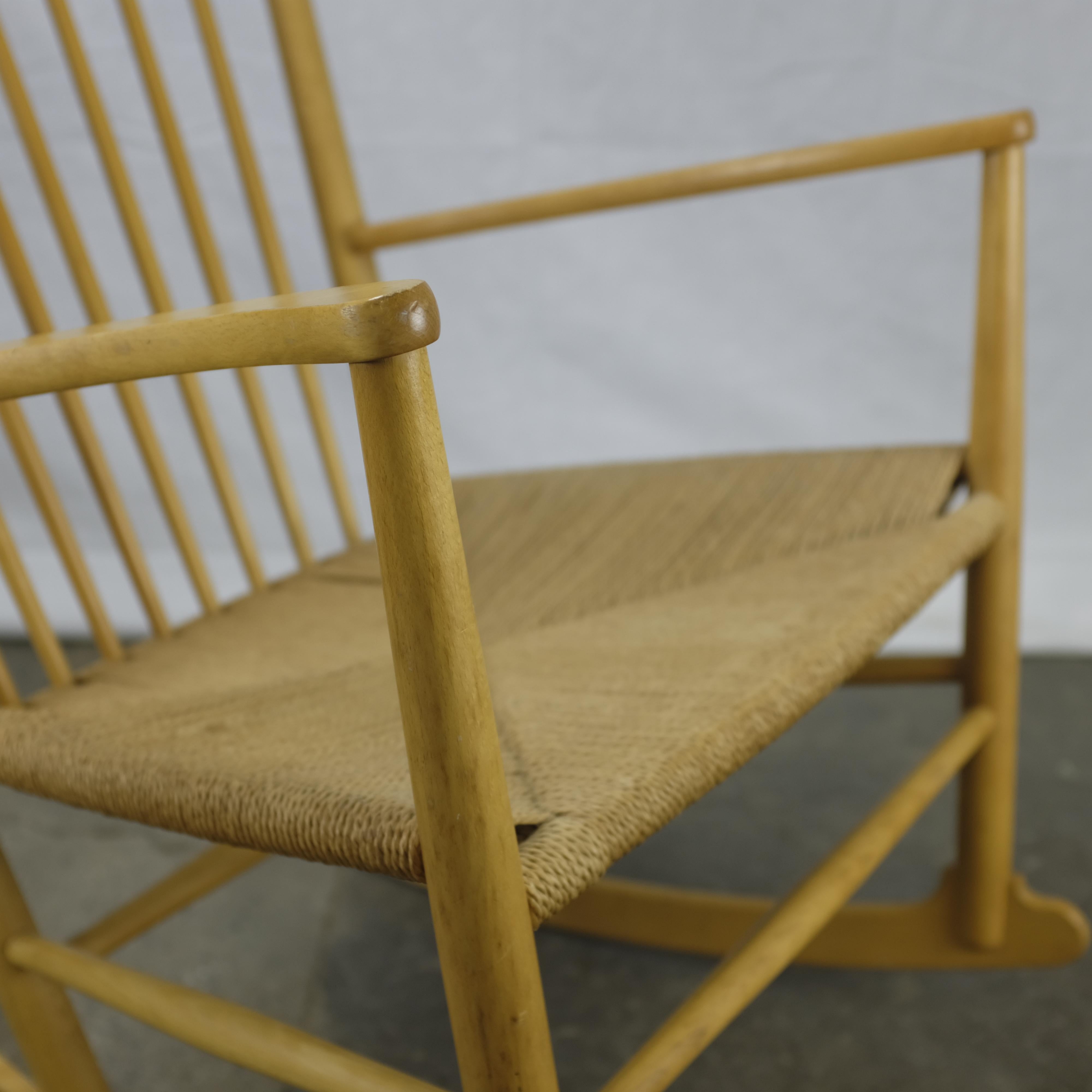 Late 20th Century Hans Wegner J16 Rocking Chair For Sale