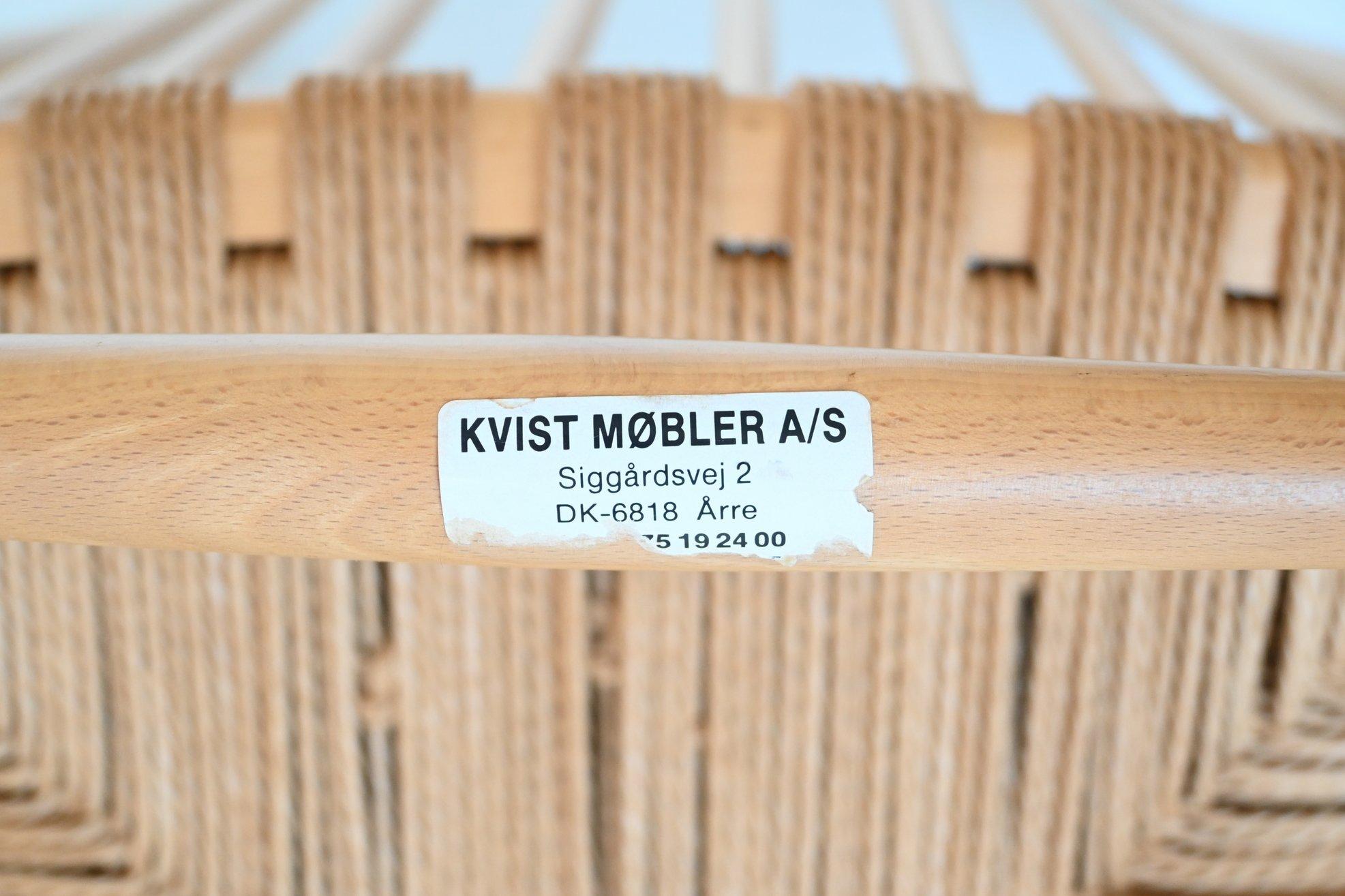 Hans Wegner J16 Rocking Chair Kvist Mobler A/S, Denmark, 1970 13