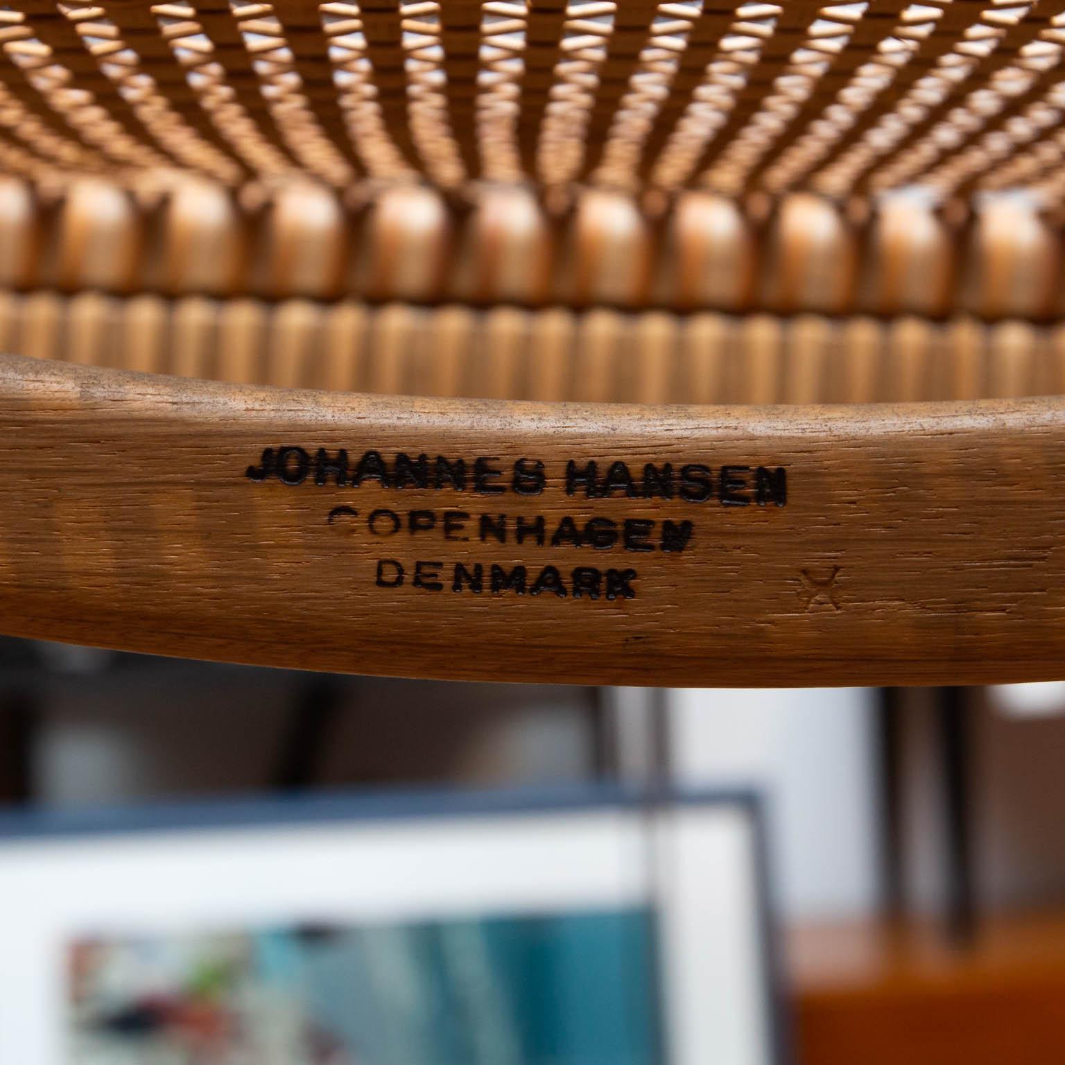 Hans Wegner JH 501 Armchair with Caned Seat from 1950s 4