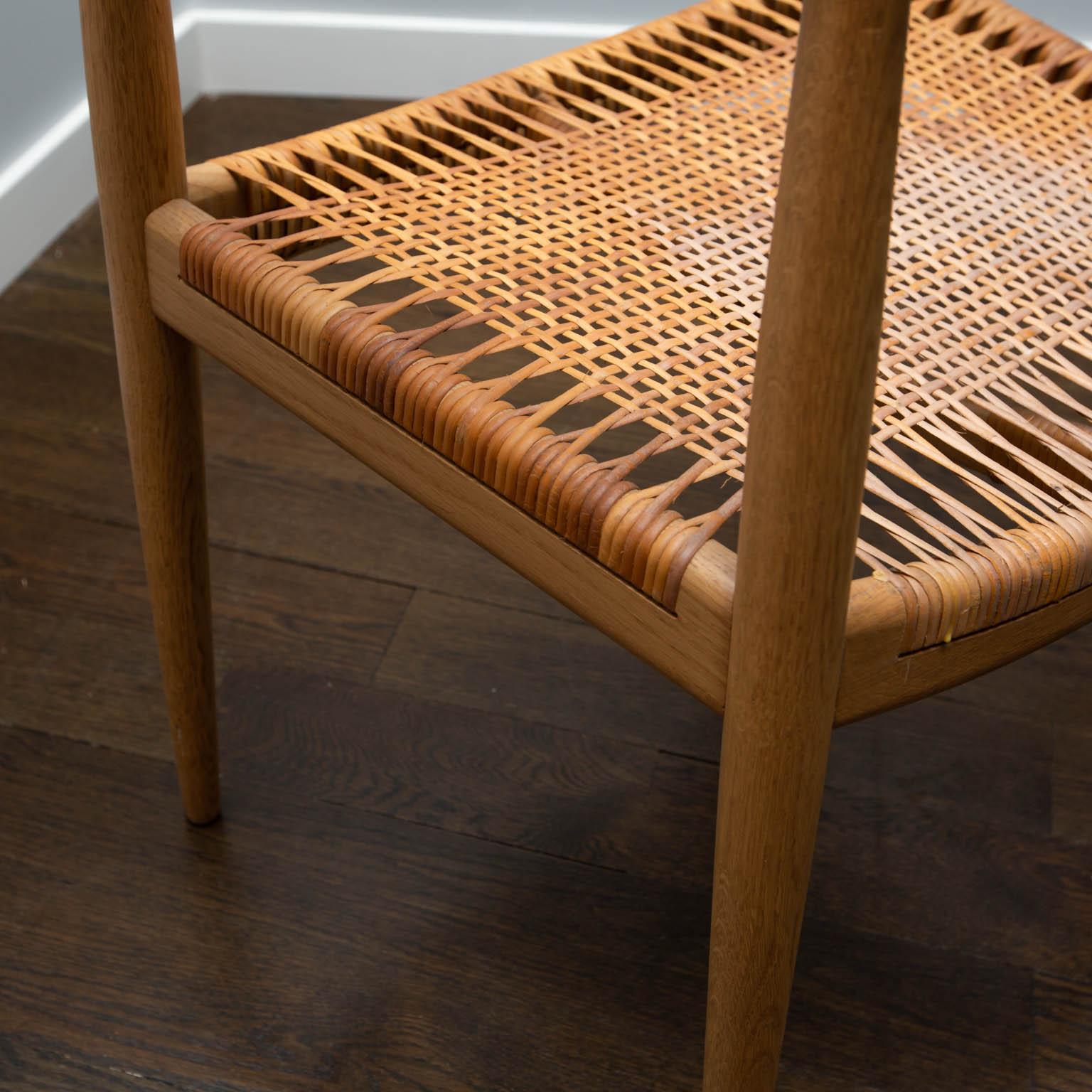 20th Century Hans Wegner JH 501 Armchair with Caned Seat from 1950s
