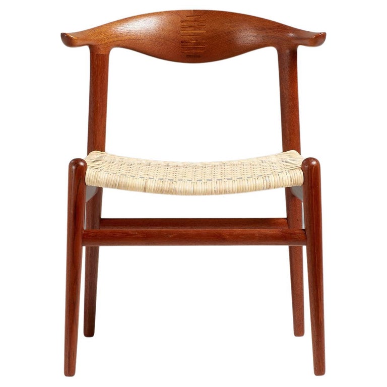 Hans Wegner JH505 Cow Horn Chair in Teak and Rosewood at 1stDibs