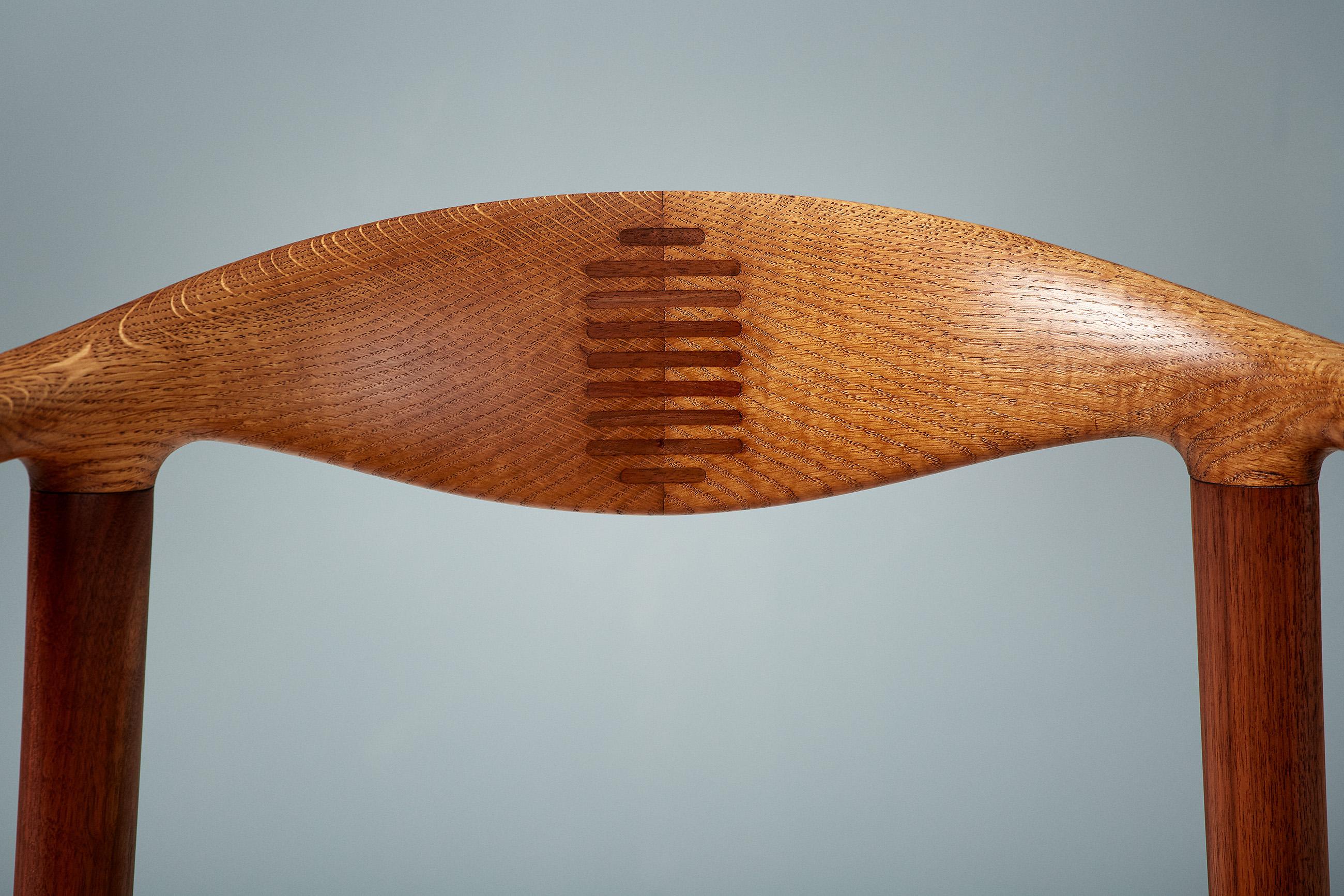 Scandinavian Modern Hans Wegner JH-505 Cow Horn Chair, Oak