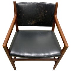 Hans Wegner JH-507 Armchair in Teak and Leather