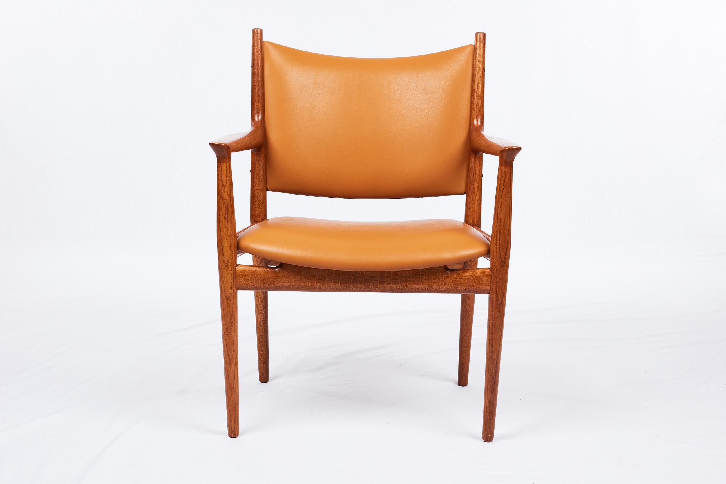 Hans Wegner JH-509 Sessel. Entworfen im Jahr 1962. Produziert von Johannes Hansen.