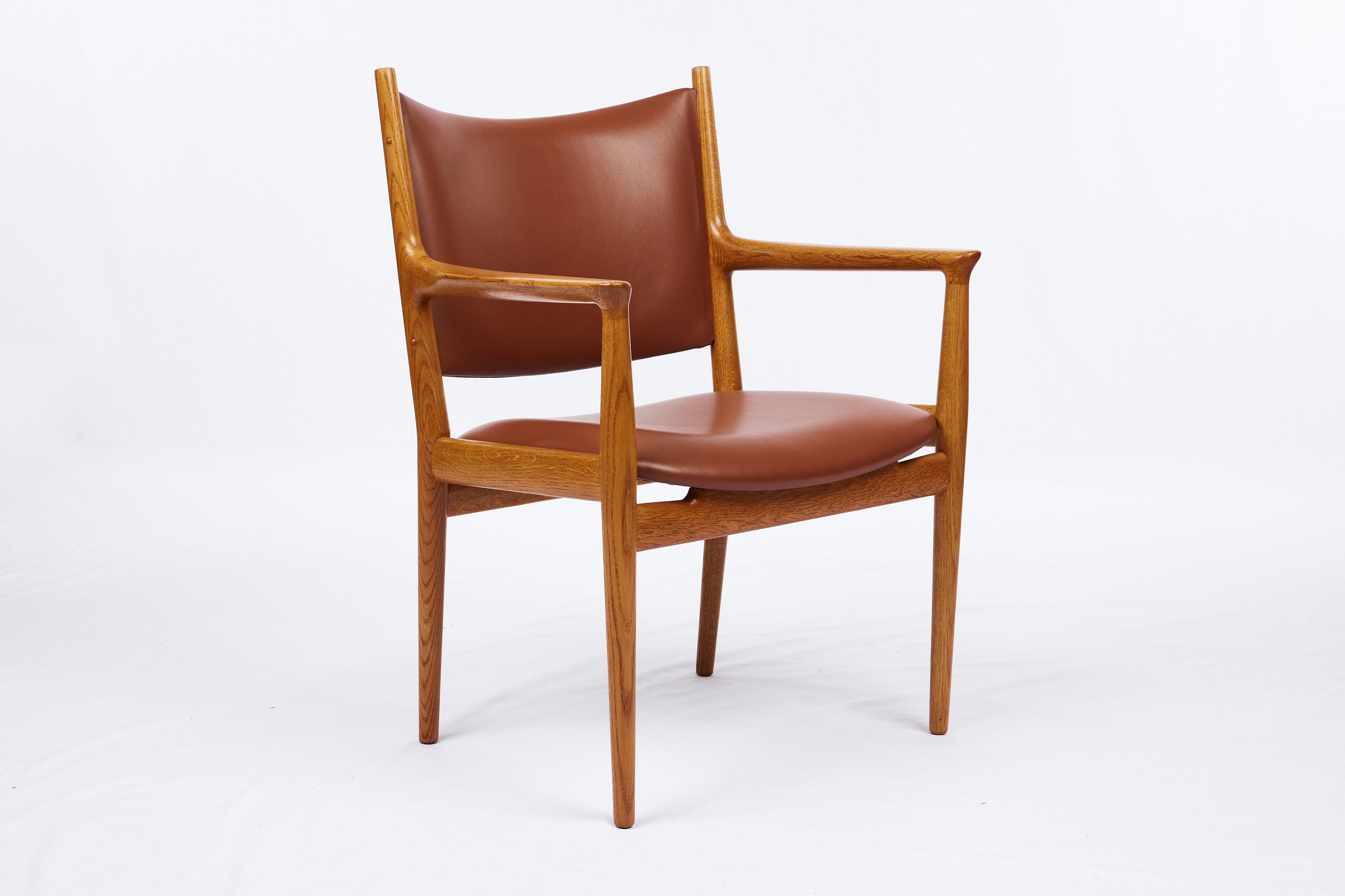 Scandinavian Modern Hans Wegner JH-509 Armchair For Sale