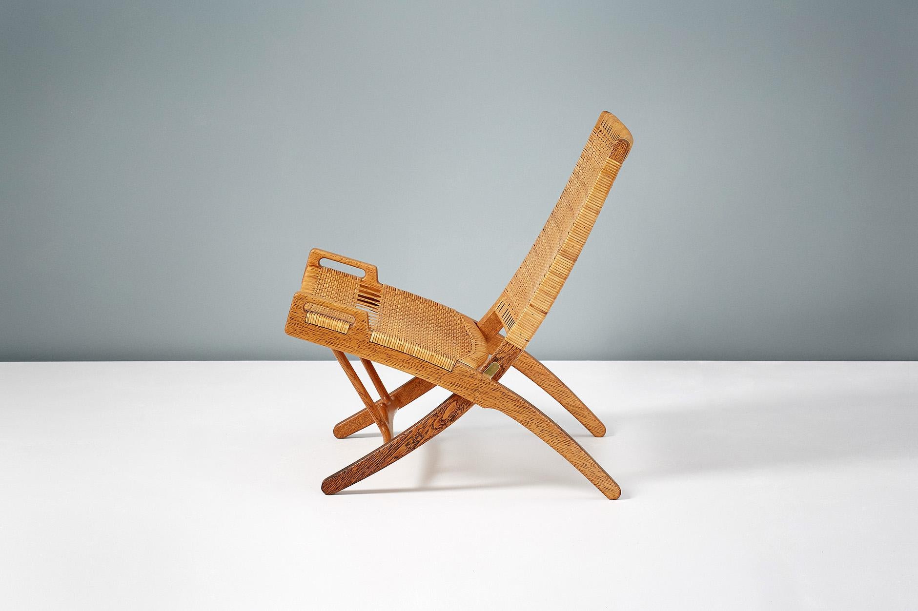 Scandinavian Modern Hans Wegner JH-512 Oak Folding Chair, 1949