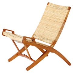 Hans Wegner JH-512 Silla plegable de roble, c. 1950