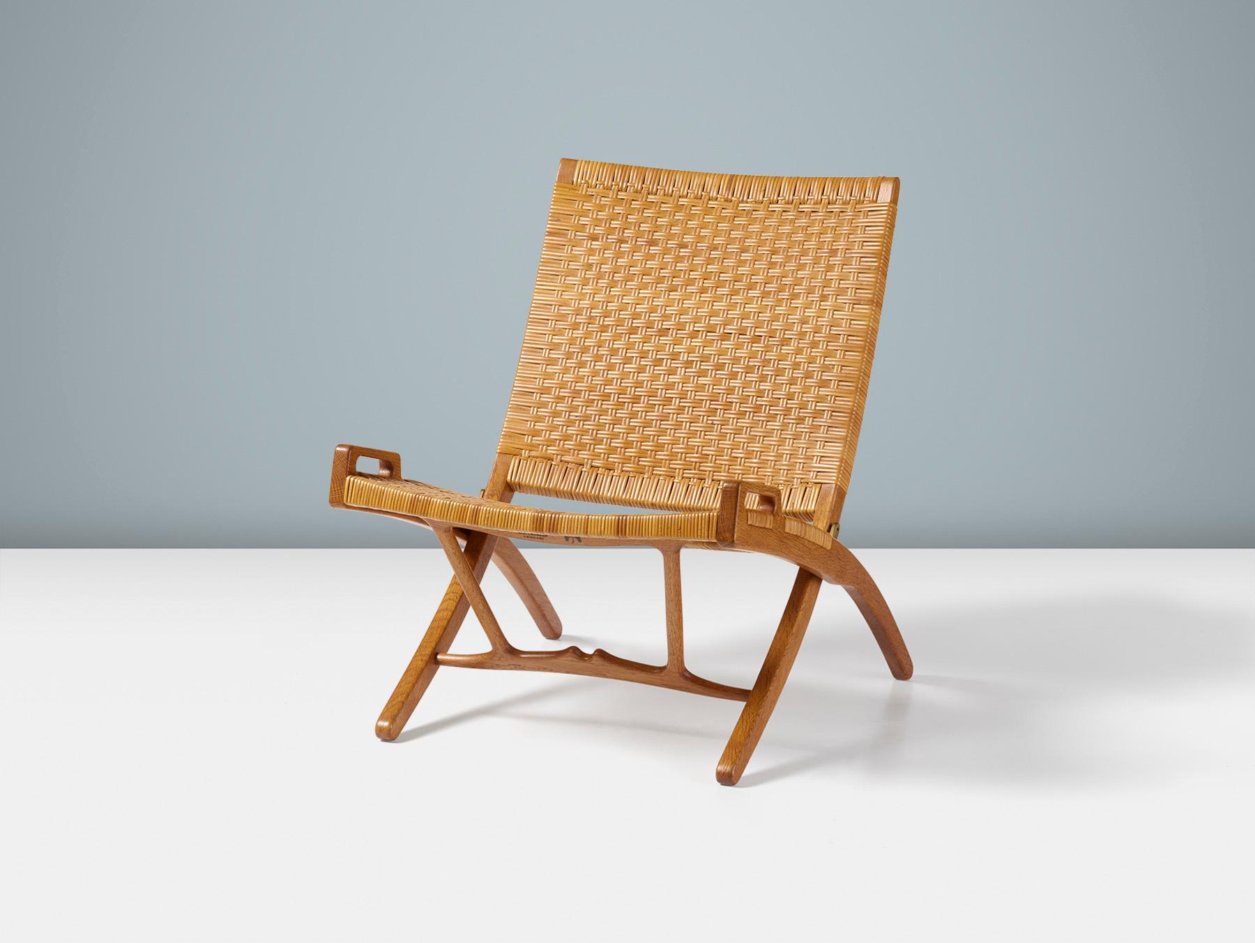 Hans Wegner JH-512 Silla plegable de roble, c. 1950 Danés en venta