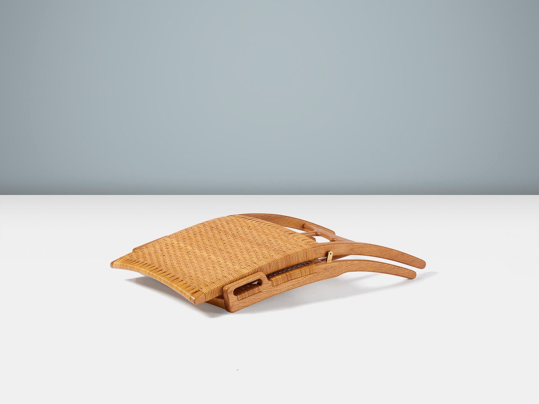 Hans Wegner JH-512 Silla plegable de roble, c. 1950 en Bueno estado para la venta en London, England