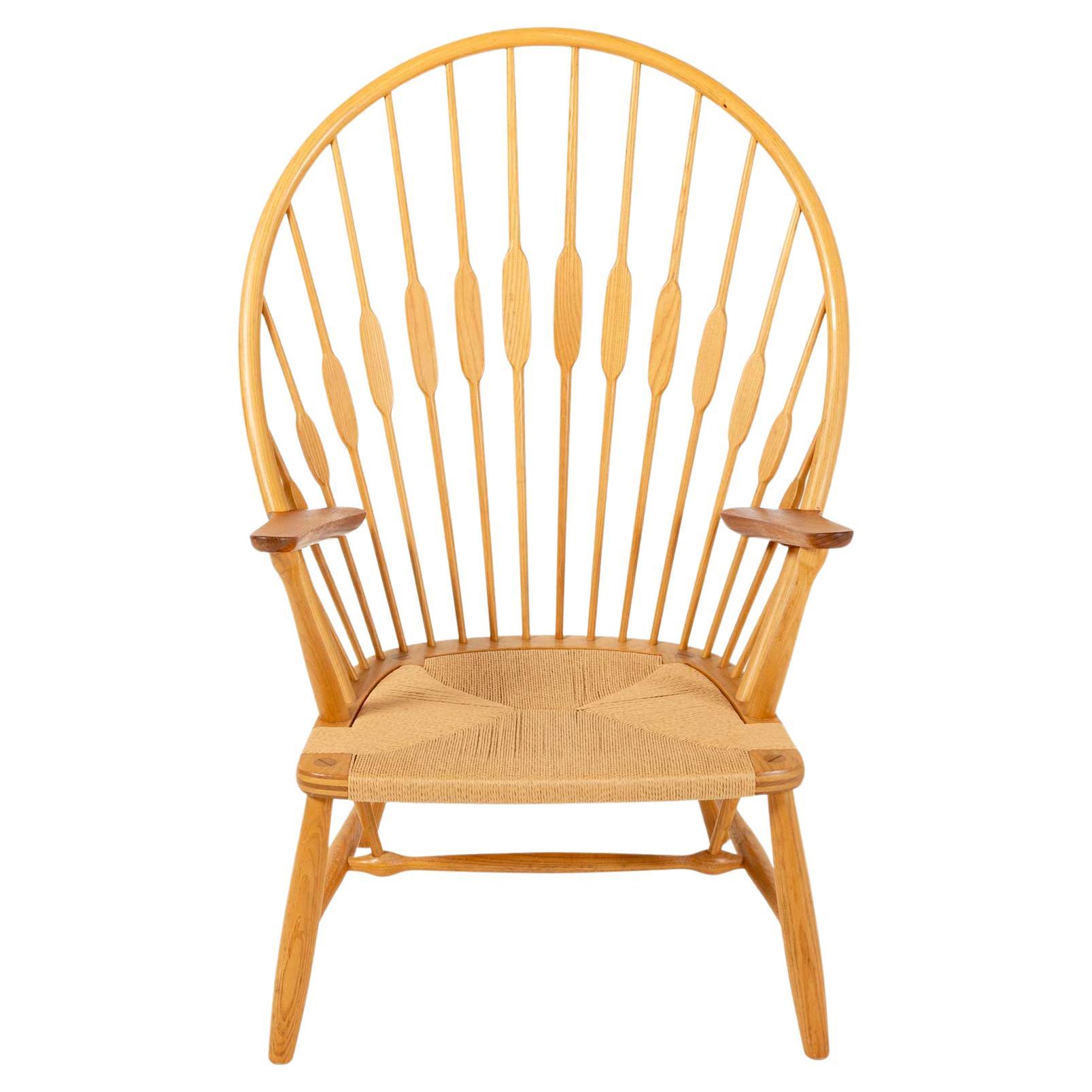 Hans Wegner JH50 “Peacock Chair” in Oak and Teak For Sale