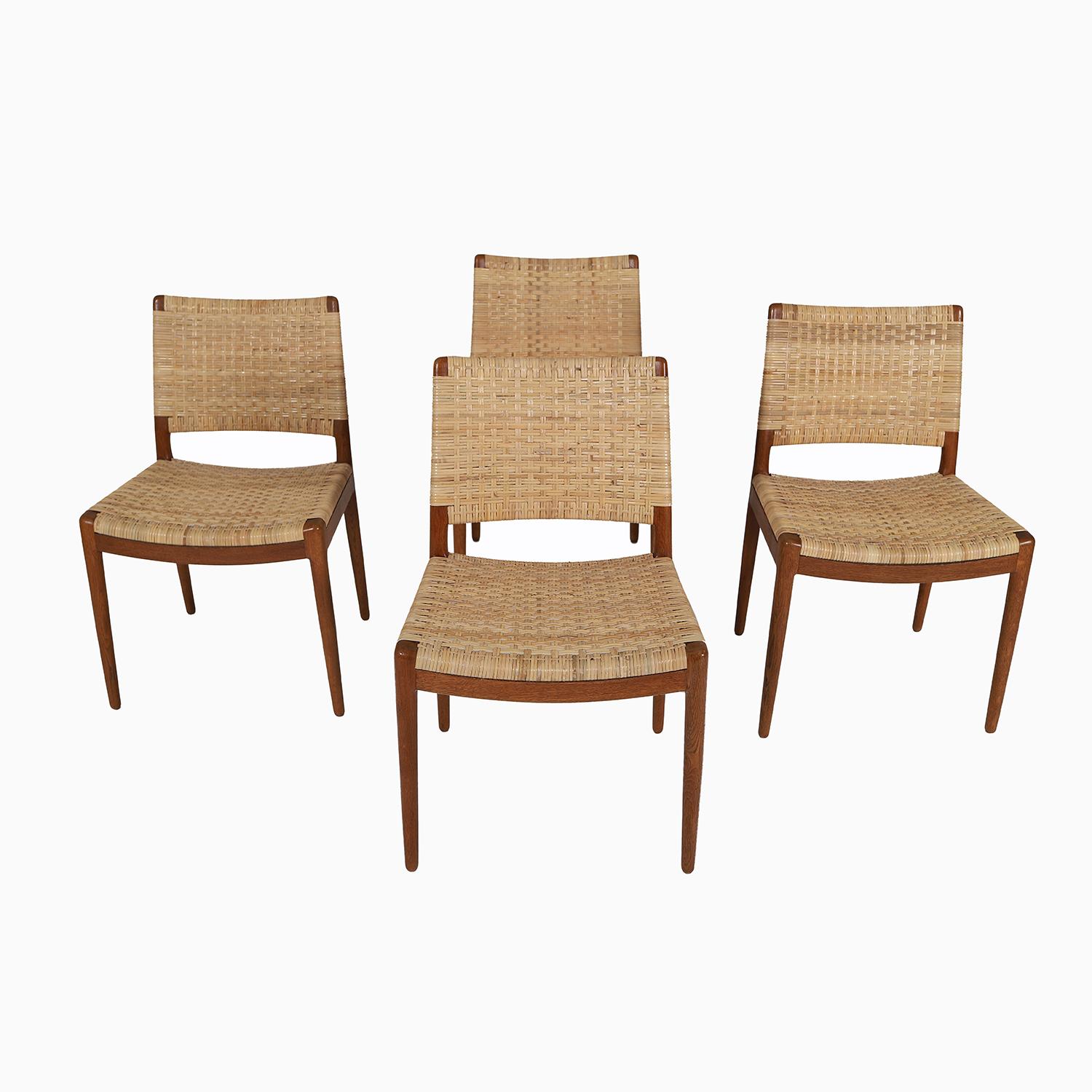 Danish Hans Wegner Johannes Hansen Dining Chairs, Model JH504