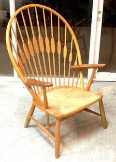 Hans Wegner Johannes Hansen Knoll Peacock Chair, 1970s