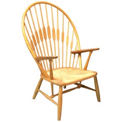 Hans Wegner Johannes Hansen Knoll Peacock Chair, 1970s