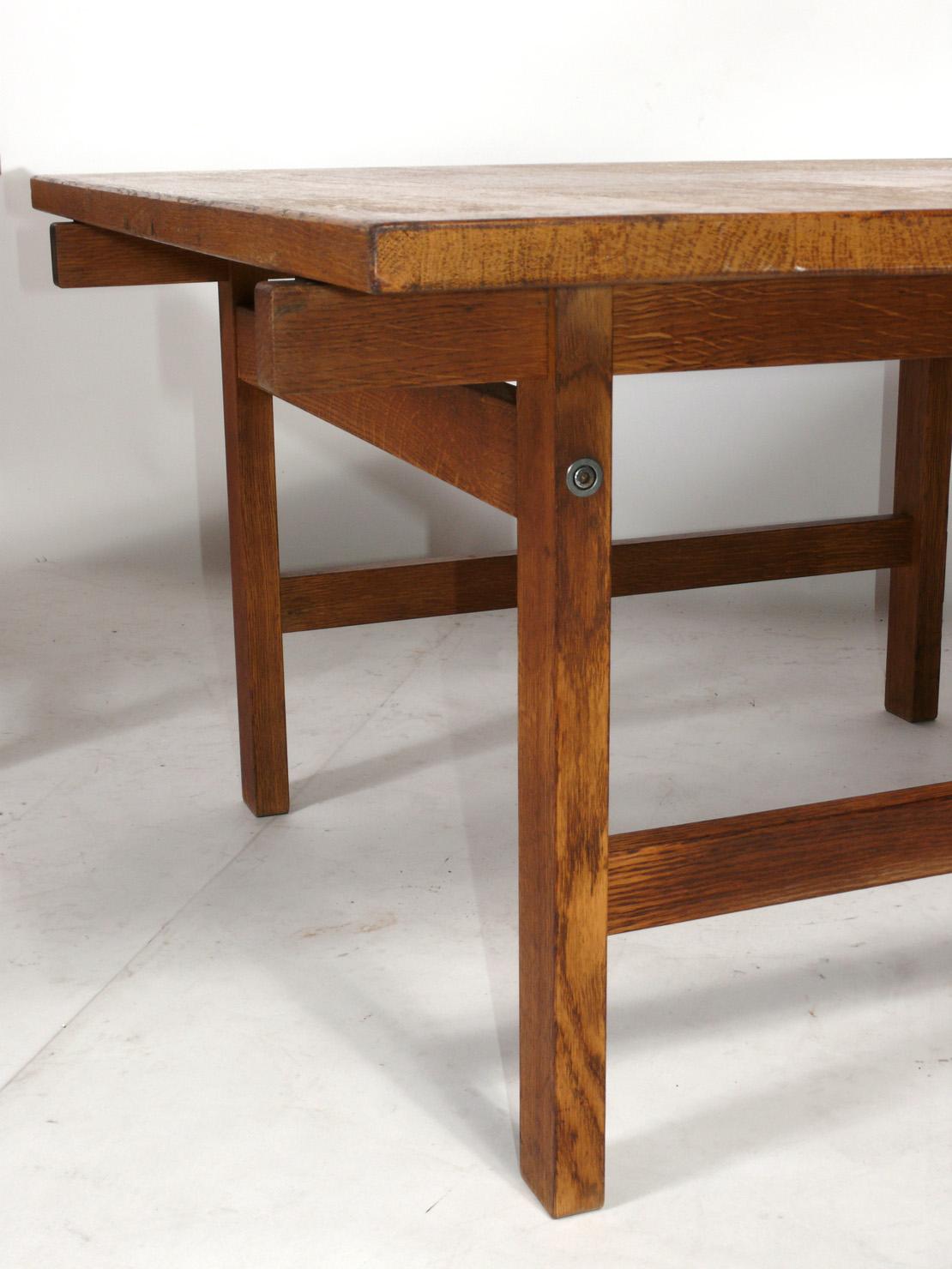 Mid-Century Modern Hans Wegner Large Scale Oak End Tables or Night Stands For Sale