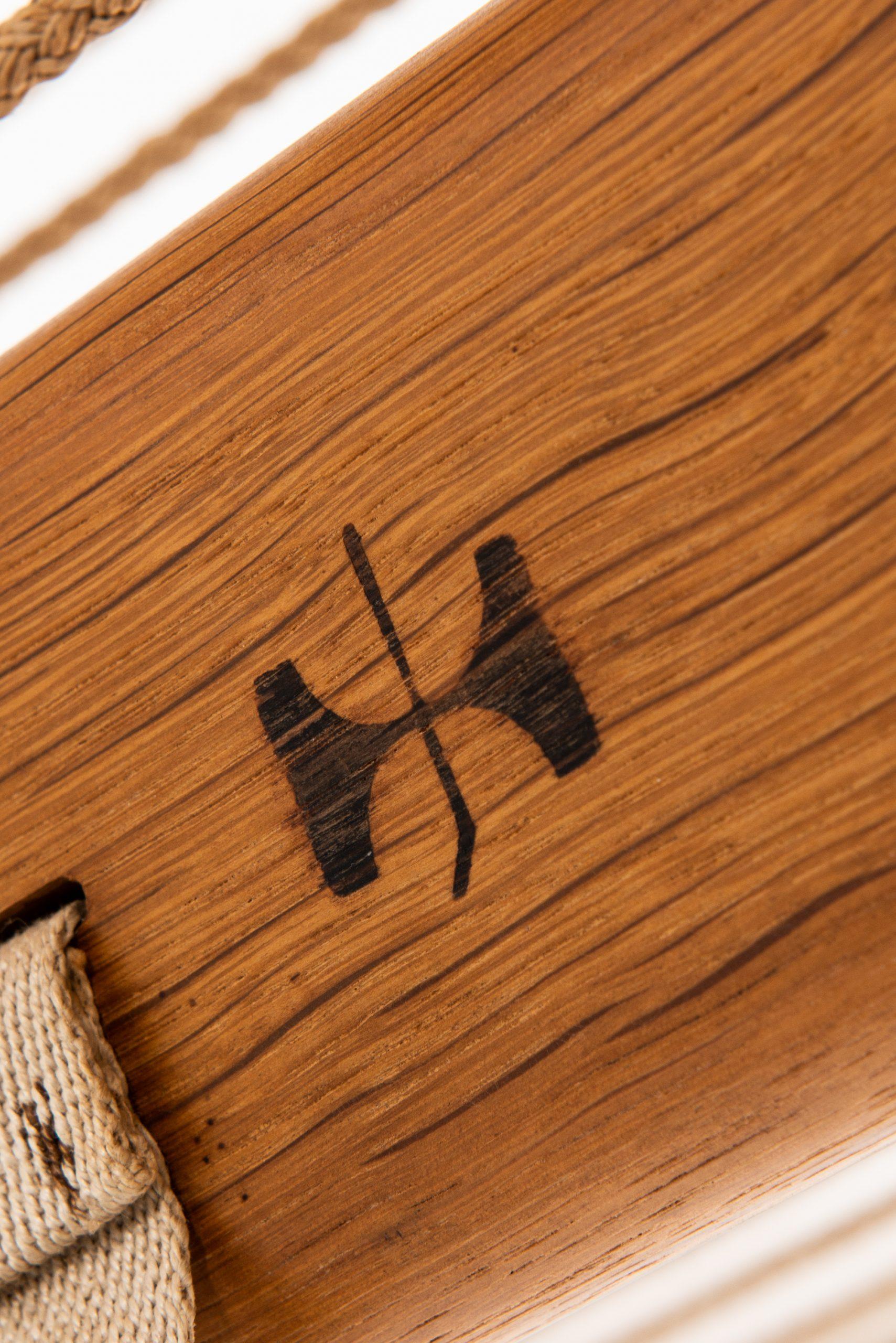 Danish Hans Wegner Lounge Chair Model JH-524 by Cabinetmaker Johannes Hansen in Denmark