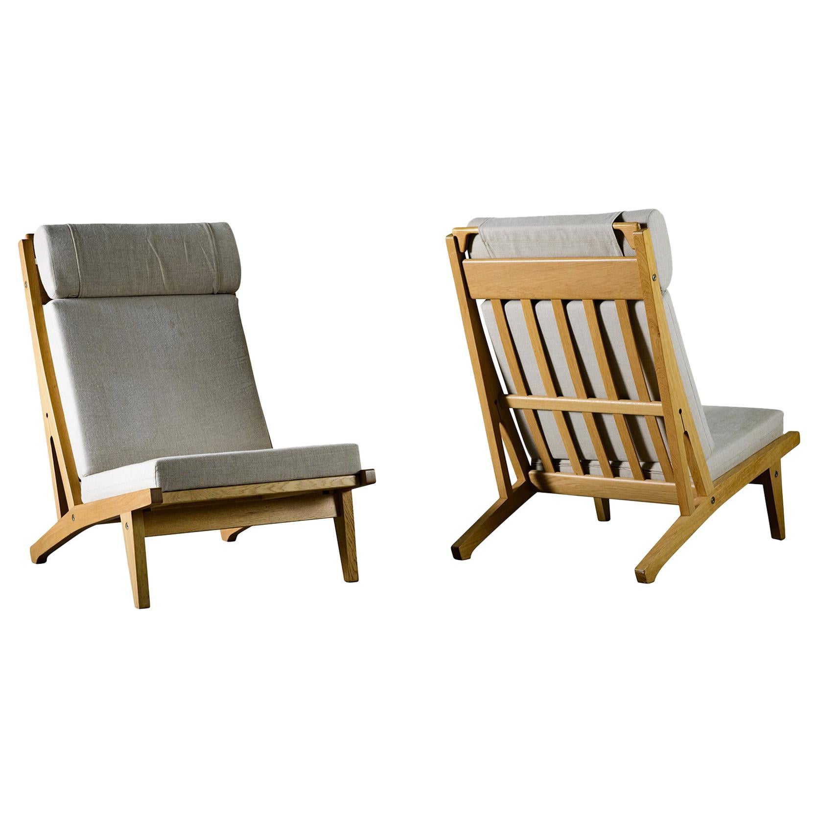 Hans Wegner Lounge Chairs GE 375