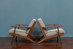 Hans Wegner Lounge Chairs, Model Ge 290