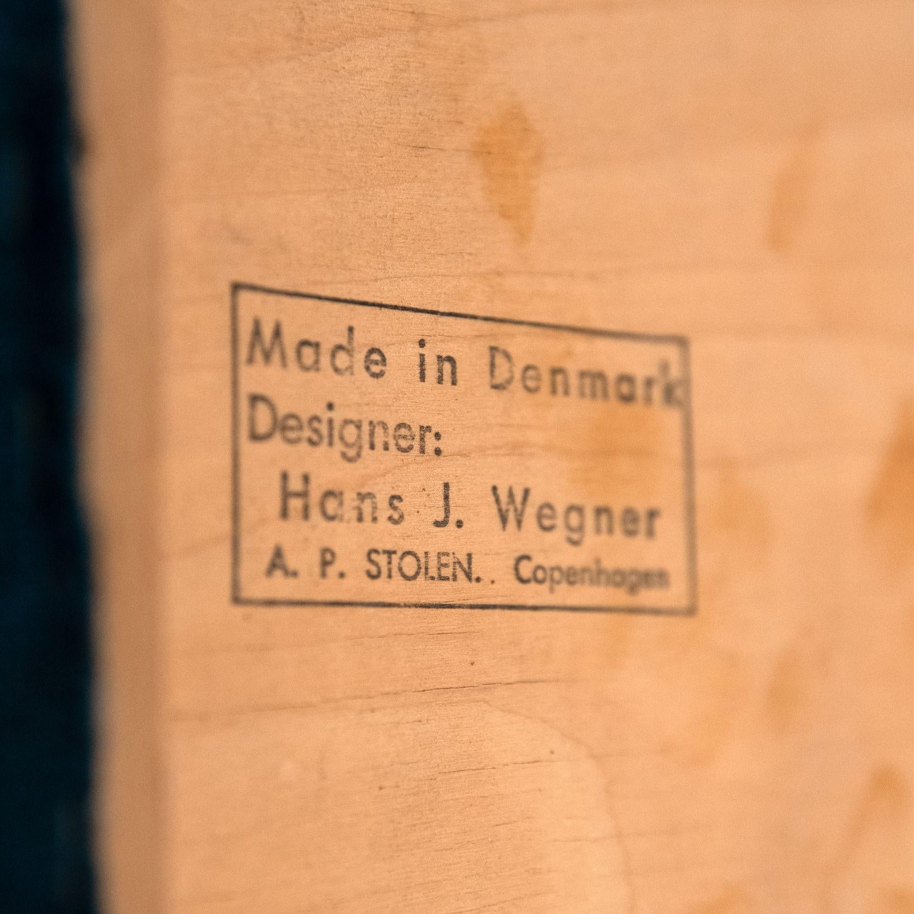 Hans Wegner Mama Bear Lounge Chair for A.P. Stolen Original Scandinavian Wool 7