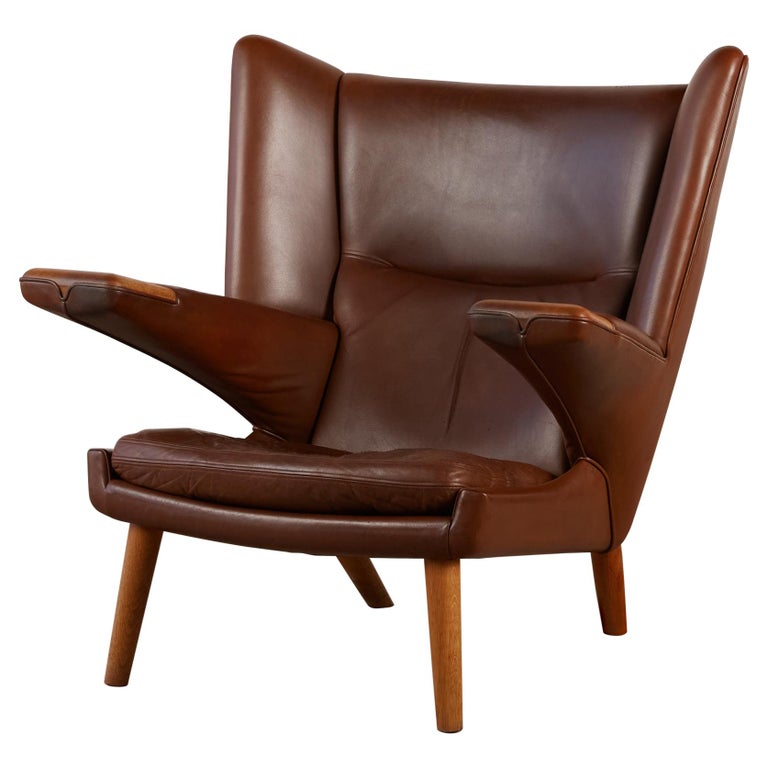 Hans Wegner "Mega/New Papa Bear" Lounge Chair by AP Stolen For Sale