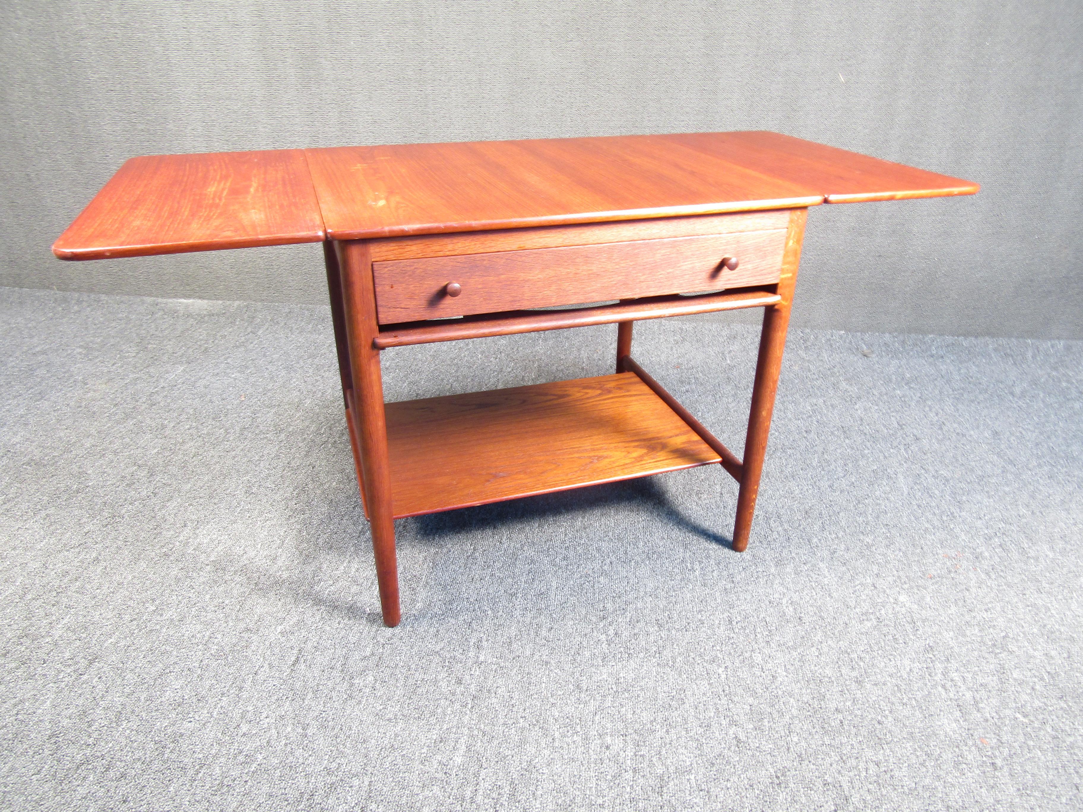 Mid-Century Modern Hans Wegner Midcentury Rosewood Sewing Table