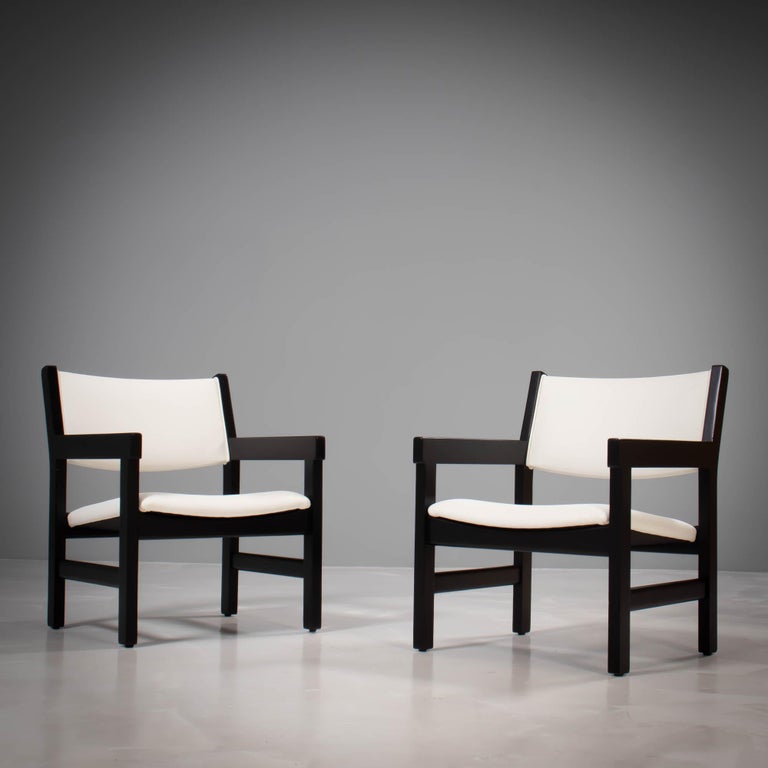 Mid-Century Modern Hans Wegner Midcentury Armchairs for GETAMA, Set of Four For Sale