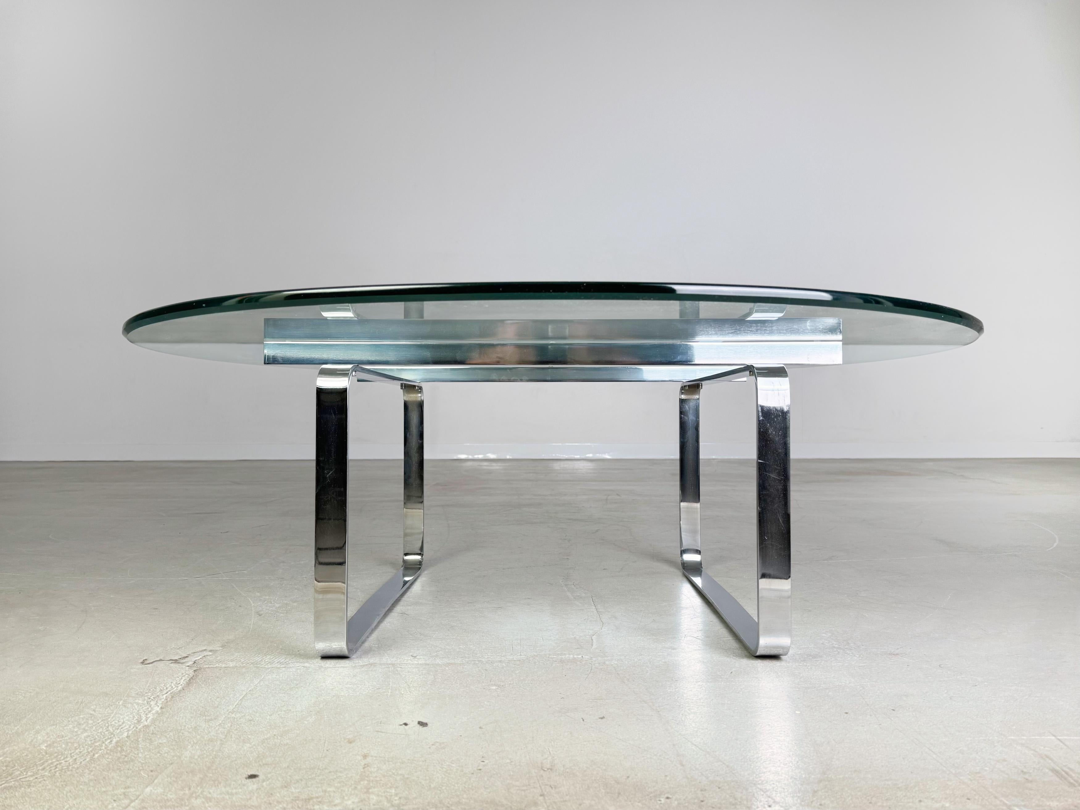 Stainless Steel Hans Wegner Midcentury Couchtisch Carl Hansen & Søn CH106 For Sale