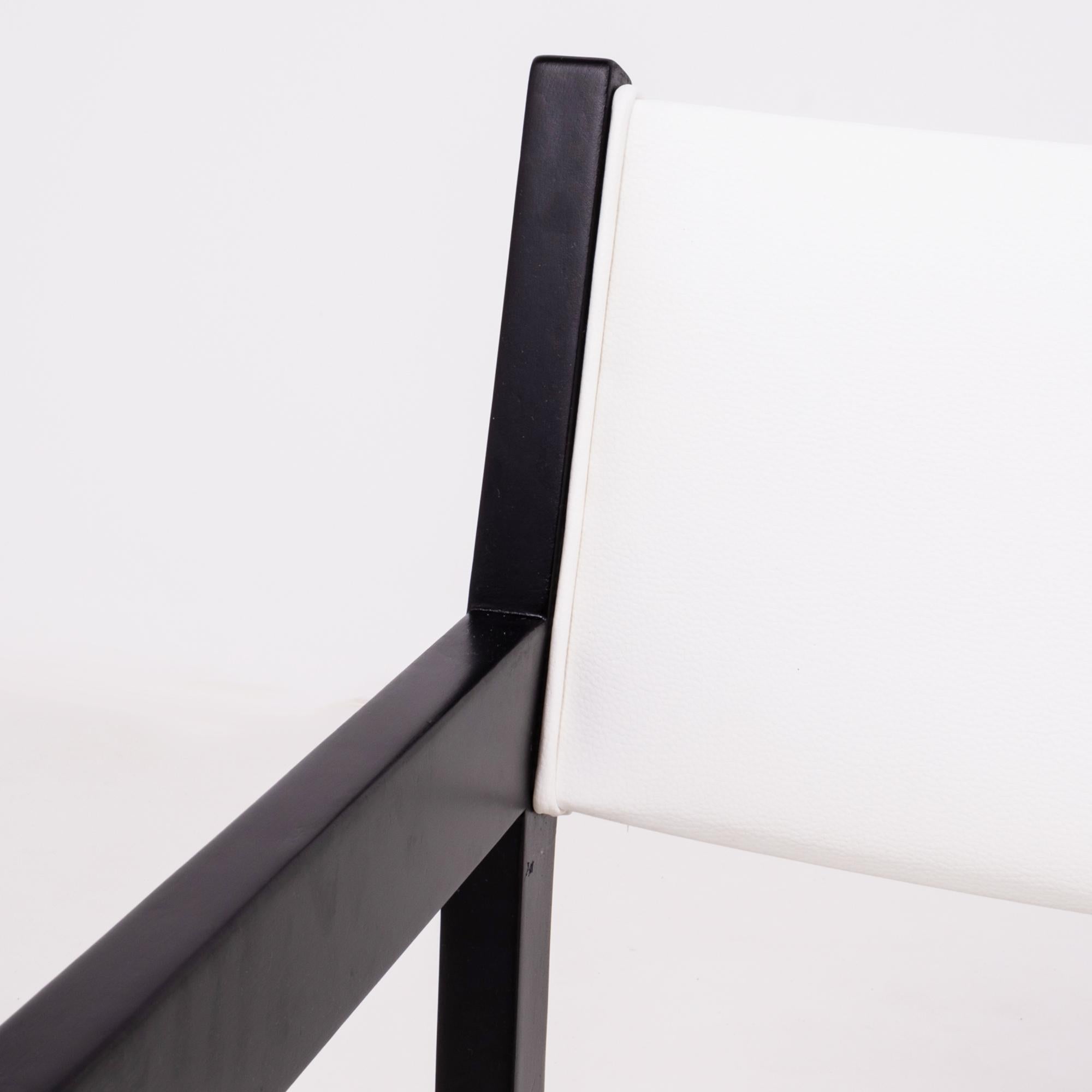 Hans Wegner Midcentury Dining Chairs for GETAMA in White, Set of 6 3