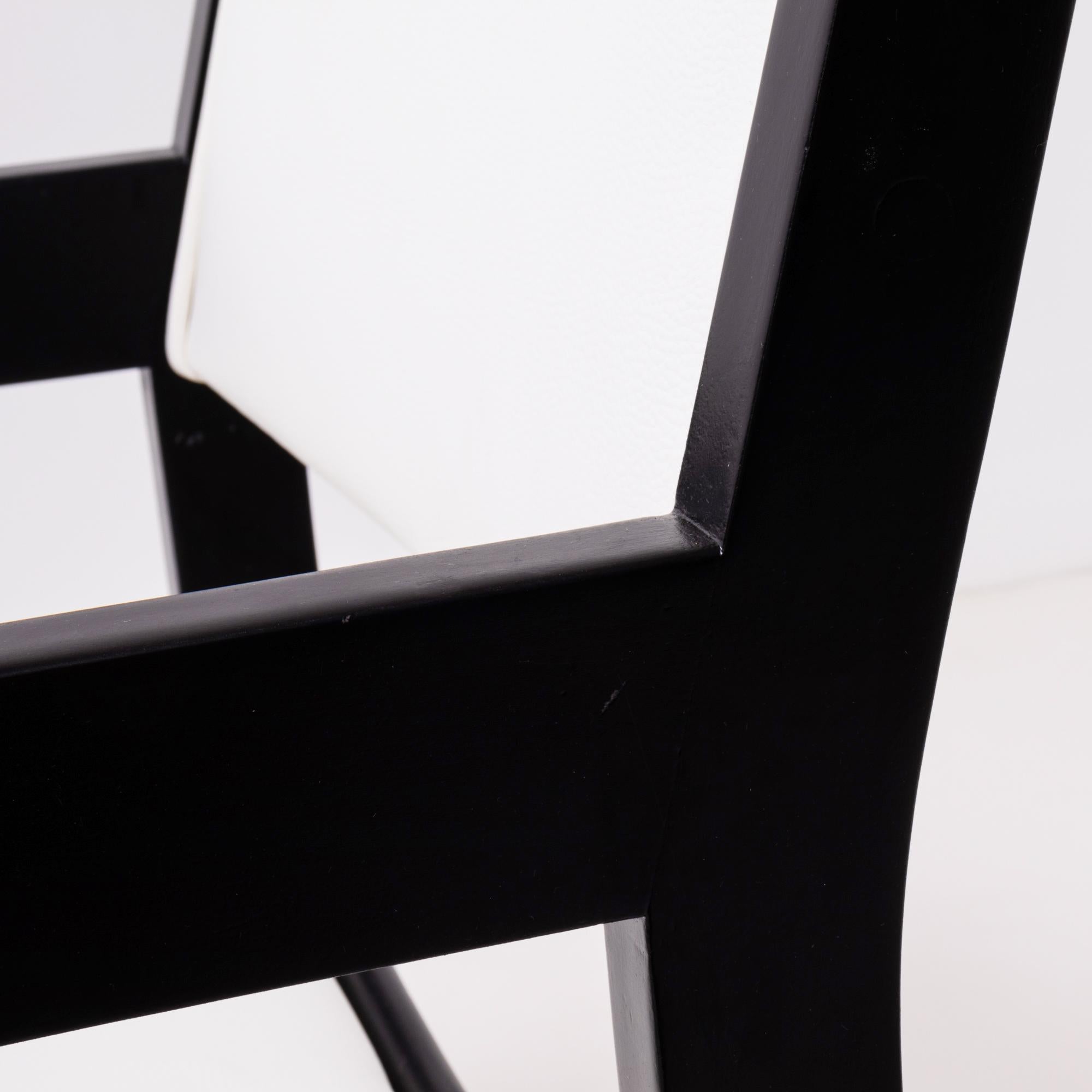 Hans Wegner Midcentury Dining Chairs for GETAMA in White, Set of 6 4