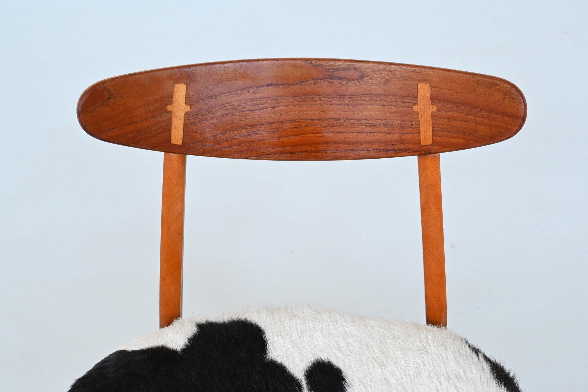 Hans Wegner Modell CH30 Esszimmerstühle in Cowskin Carl Hansen, Dänemark 1952 im Angebot 6