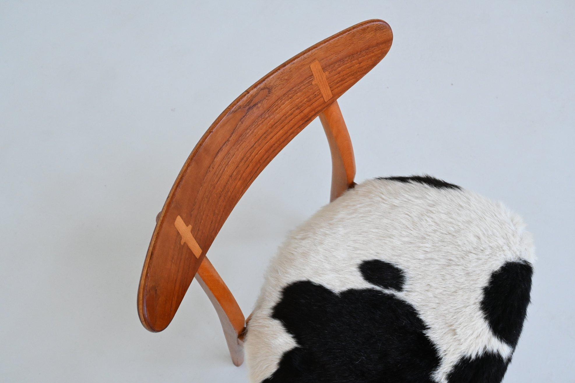 Hans Wegner Modell CH30 Esszimmerstühle in Cowskin Carl Hansen, Dänemark 1952 im Angebot 9
