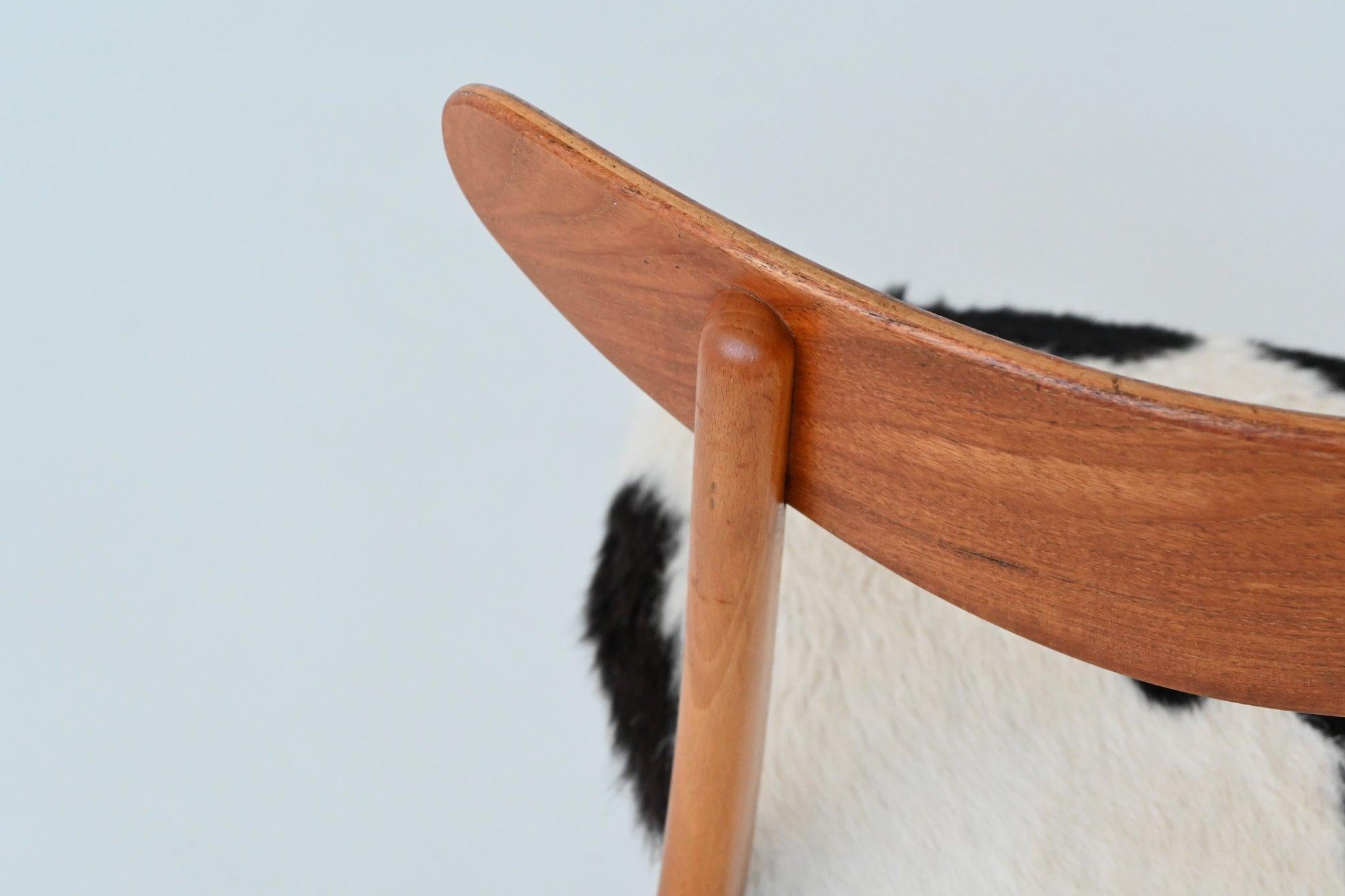 Hans Wegner Modell CH30 Esszimmerstühle in Cowskin Carl Hansen, Dänemark 1952 im Angebot 12