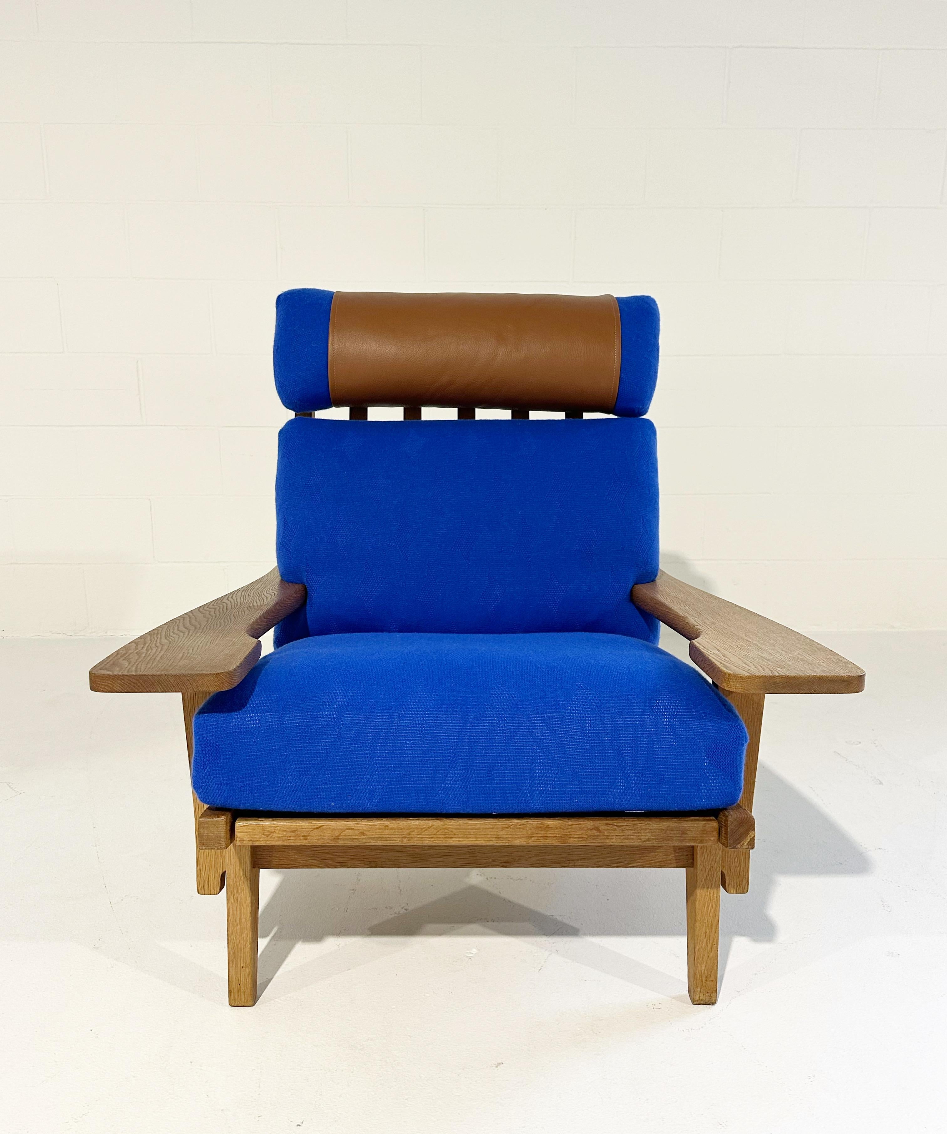Hans Wegner Modèle GE 375 Chaise à palettes en Saved NY Cashmere en vente 1