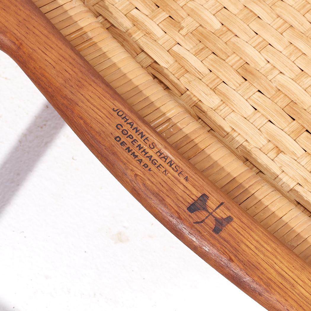 Hans Wegner, Modell JH 512, klappbarer Loungesessel aus Eiche, Mitte des Jahrhunderts im Angebot 4
