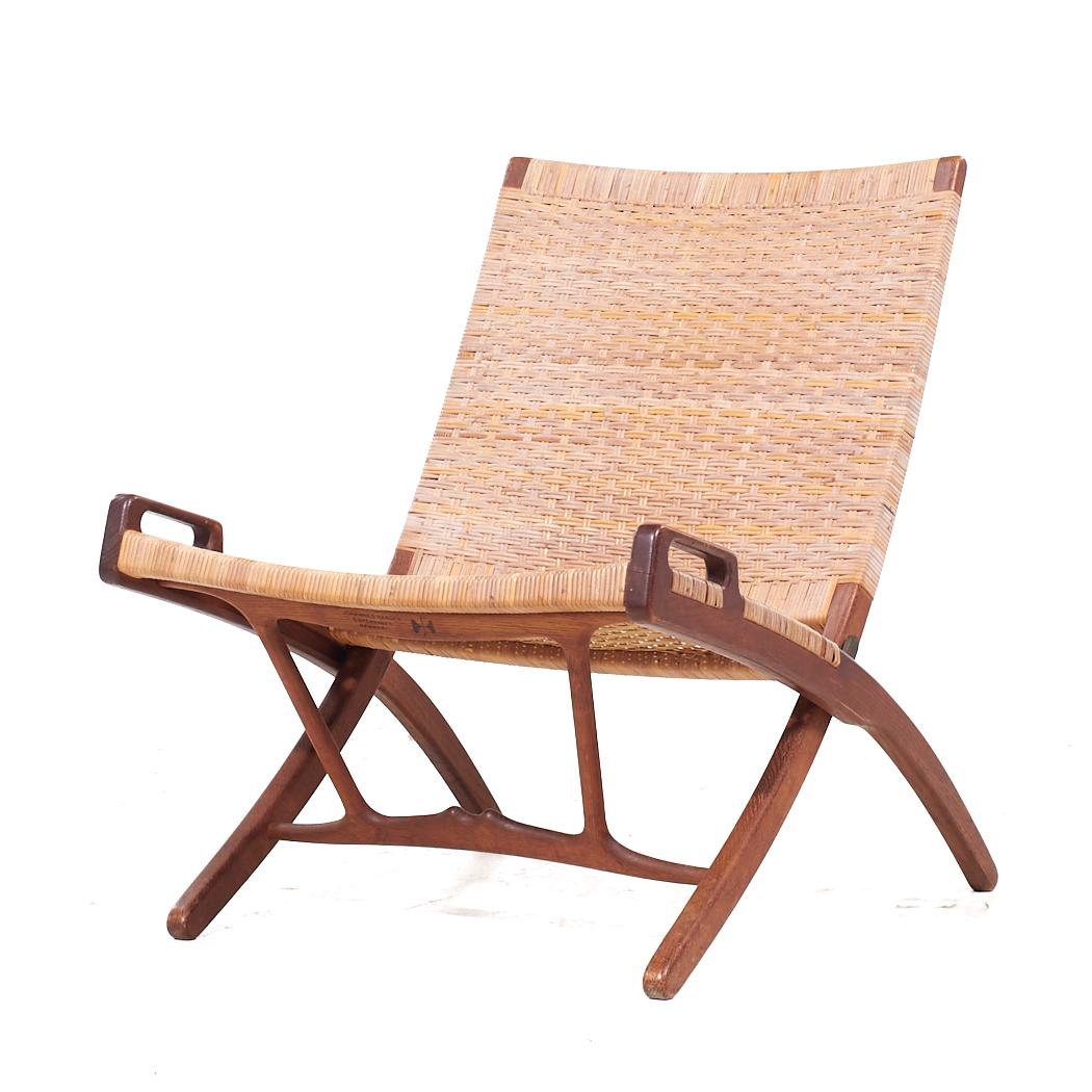 Hans Wegner, Modell JH 512, klappbarer Loungesessel aus Eiche, Mitte des Jahrhunderts (Moderne der Mitte des Jahrhunderts) im Angebot