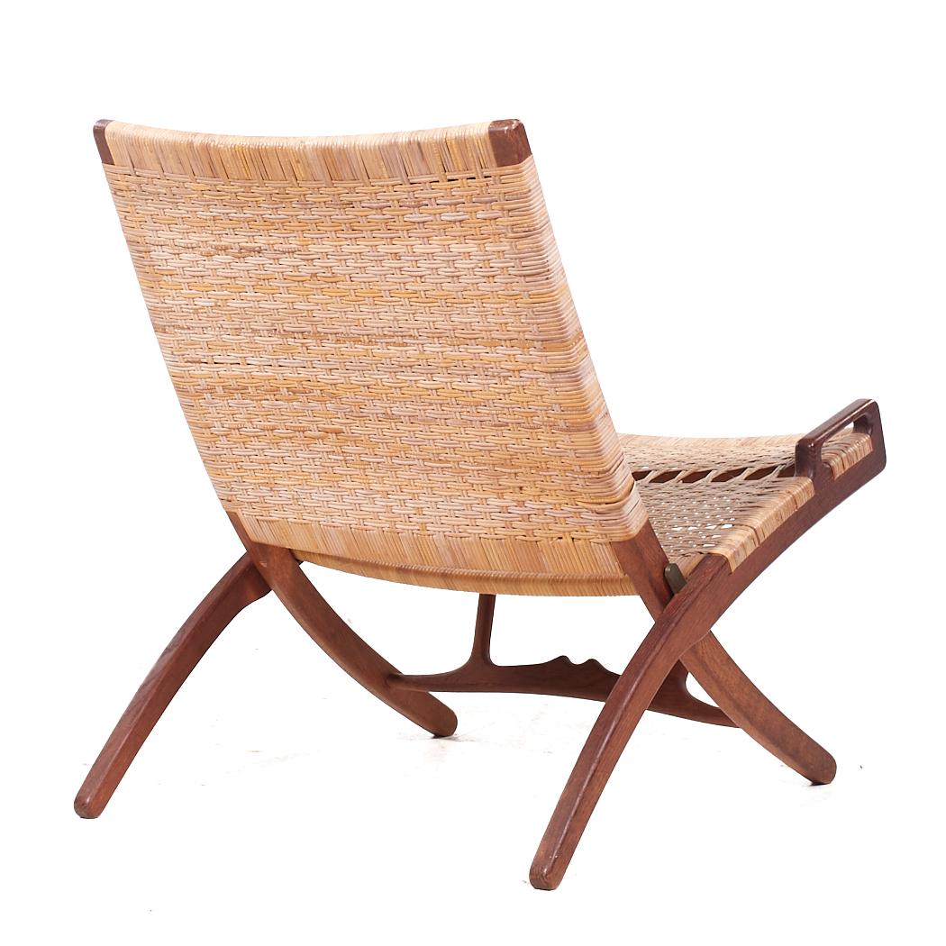Hans Wegner, Modell JH 512, klappbarer Loungesessel aus Eiche, Mitte des Jahrhunderts (Dänisch) im Angebot