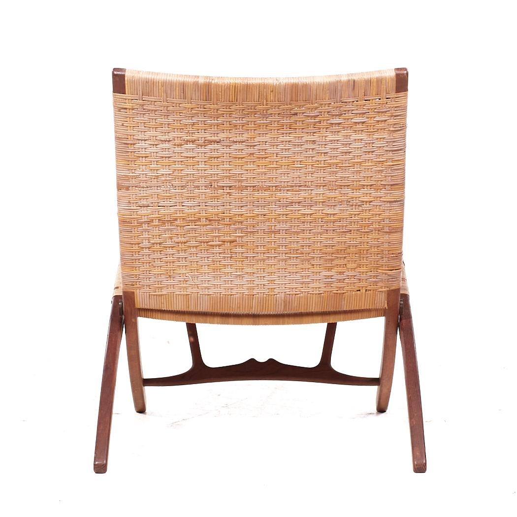 Hans Wegner, Modell JH 512, klappbarer Loungesessel aus Eiche, Mitte des Jahrhunderts im Zustand „Gut“ im Angebot in Countryside, IL