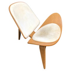 Hans Wegner Moulded Walnut Plywood Shell Chair